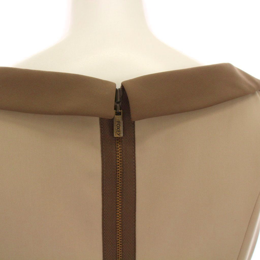 フォクシーニューヨーク FOXEY NEW YORK ノースリーブ ワンピース ひざ