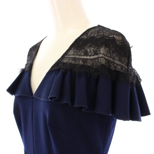 タダシショージ TADASHI SHOJI タイトワンピース ひざ丈 半袖 Vネック