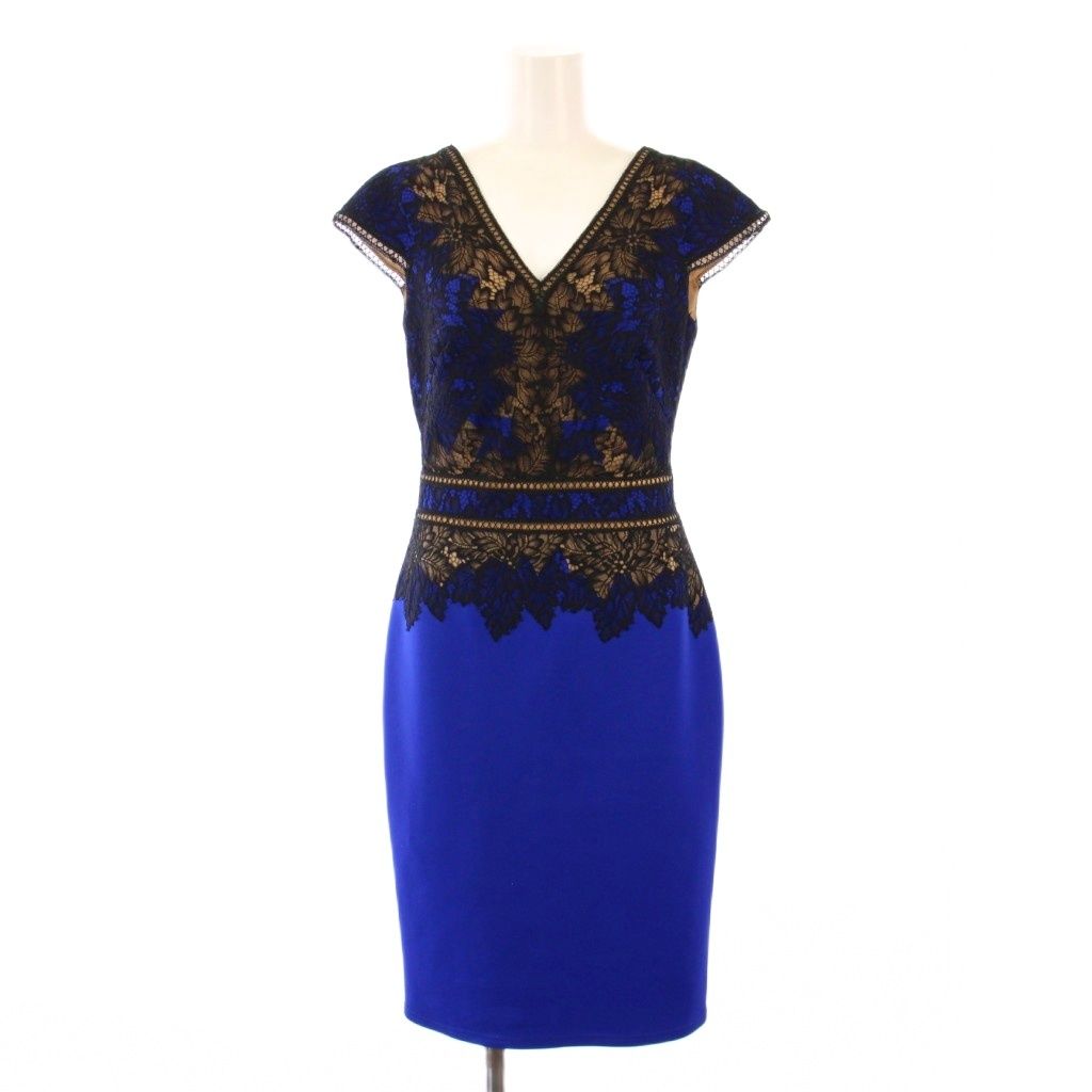 タダシショージ TADASHI SHOJI タイトワンピース ひざ丈 ノースリーブ