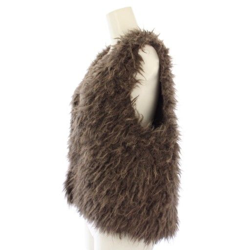 GALLARDAGALANTE ガリャルダガランテ　フェイクファーベスト ジレ ガリャルダガランテ GALLARDAGALANTE フェイクファーベスト （ivory