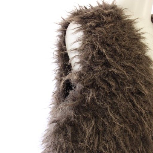 GALLARDAGALANTE ガリャルダガランテ　フェイクファーベスト ジレ ガリャルダガランテ GALLARDAGALANTE フェイクファーベスト （brown