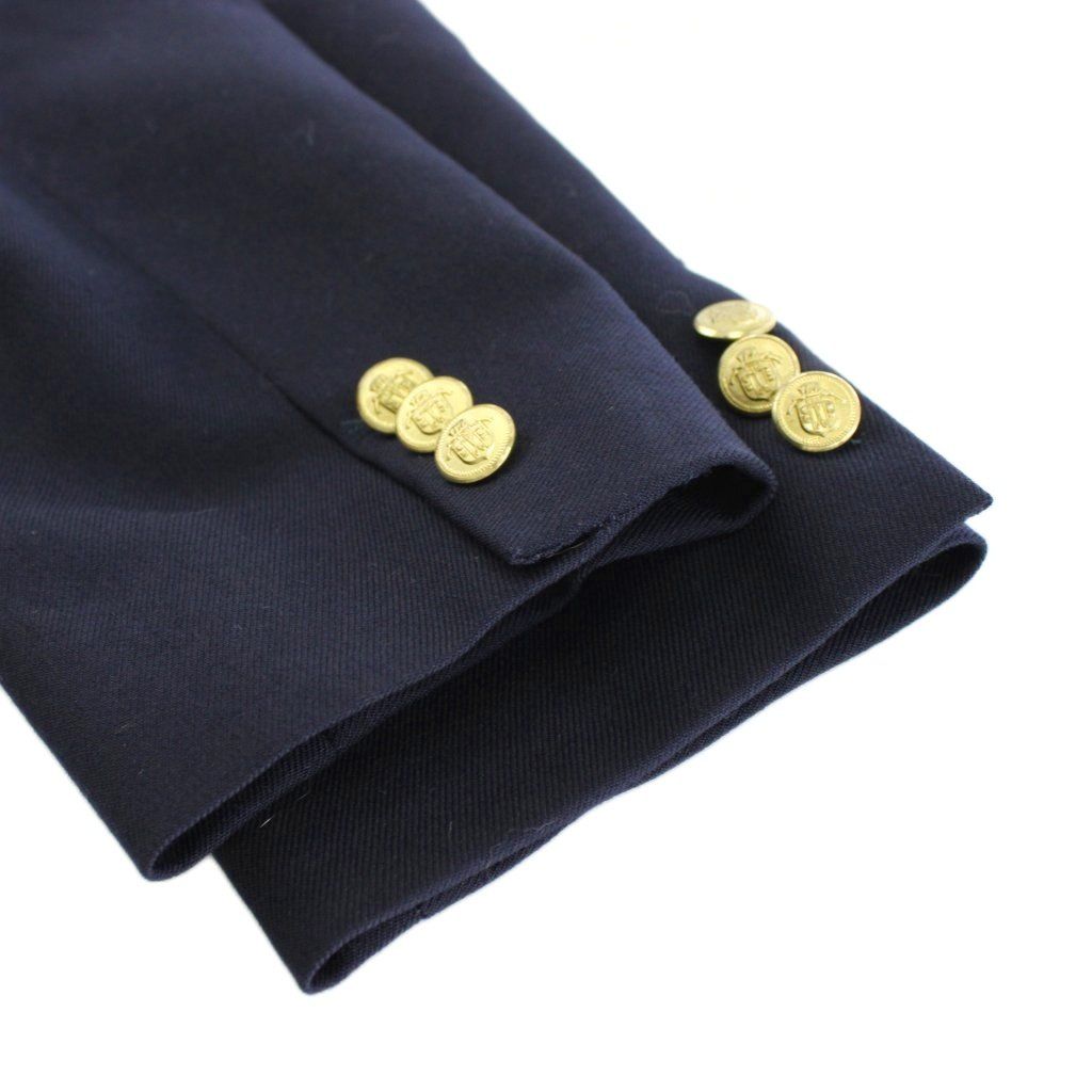 ジェイプレス J.PRESS テーラードジャケット ダブル 紺ブレ 金ボタン
