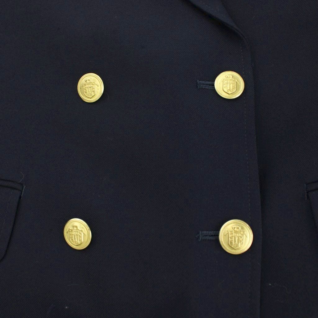 ジェイプレス J.PRESS テーラードジャケット ダブル 紺ブレ 金ボタン