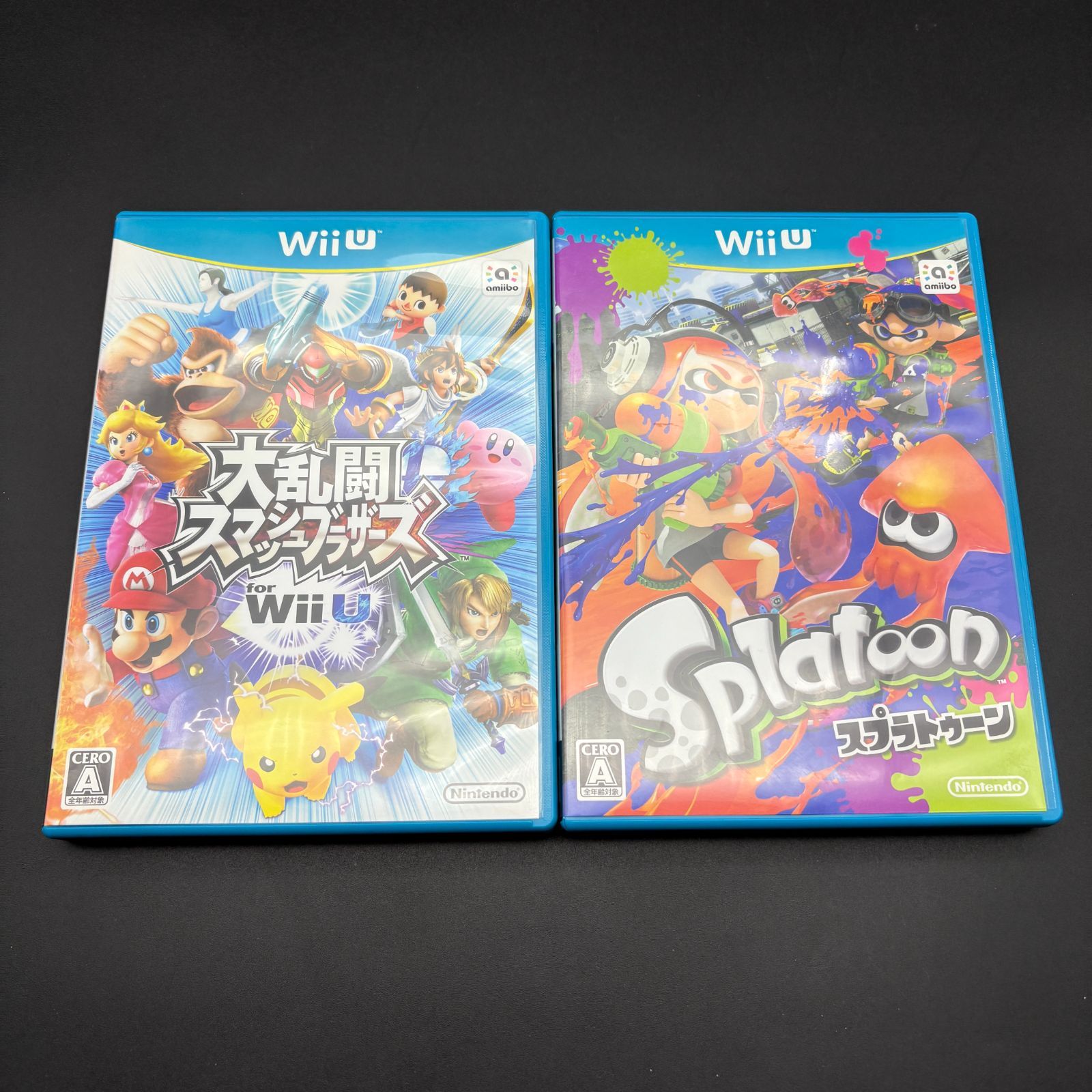 Wii U スプラトゥーン スマブラセット Wii U スプラトゥーン セット (amiibo アオリ・ホタル付き)の製品画像