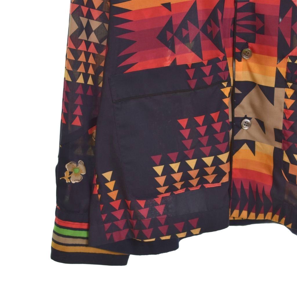 サカイ sacai ペンドルトン PENDLETON 21SS Archive Print Mix Shirt