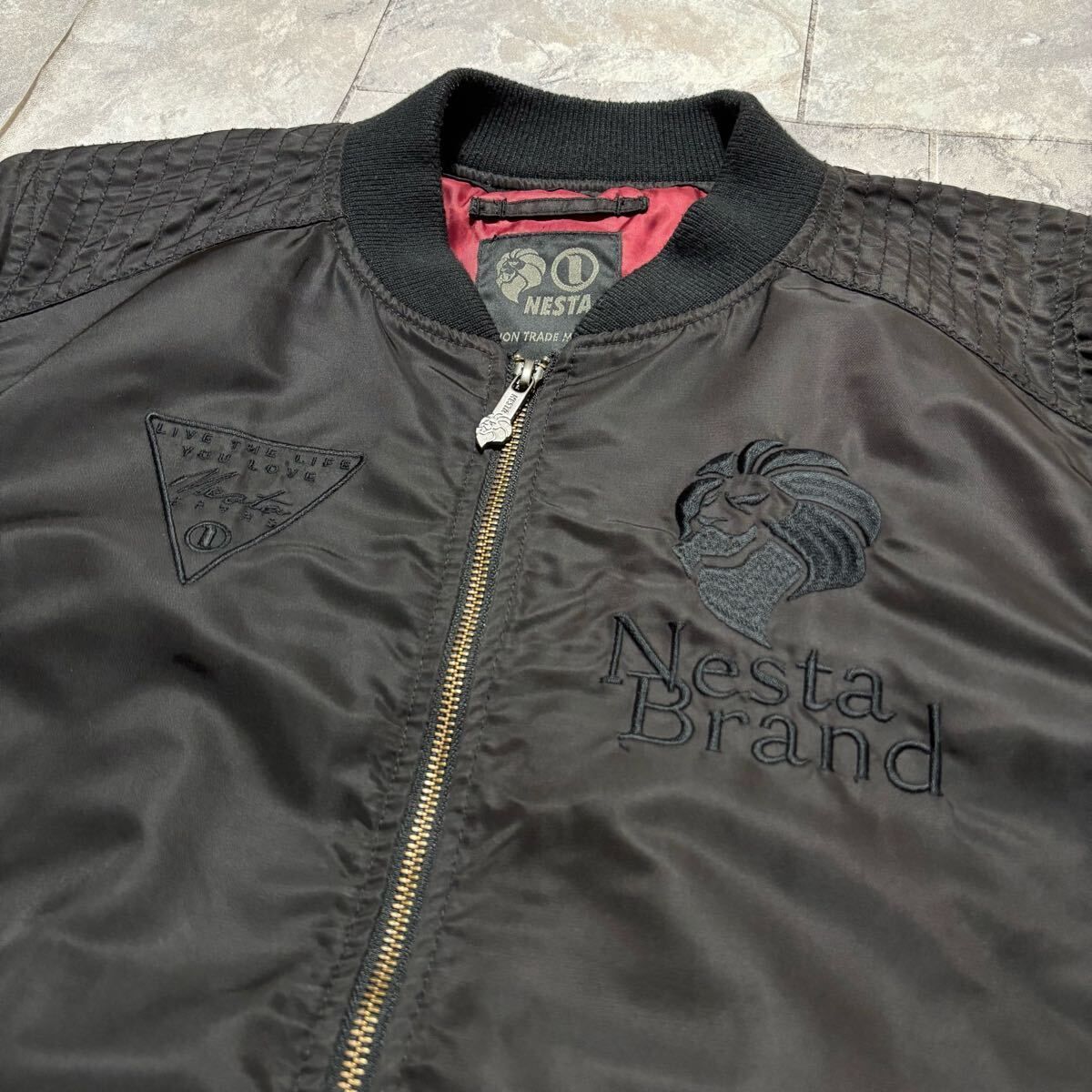 NESTA BRAND ネスタブランド MA1 ナイロンジャケット ダブルジップ 