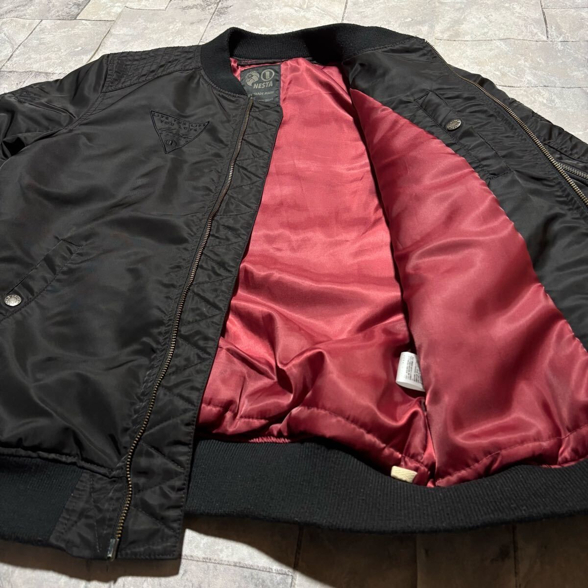 NESTA BRAND ネスタブランド MA1 ナイロンジャケット ダブルジップ 