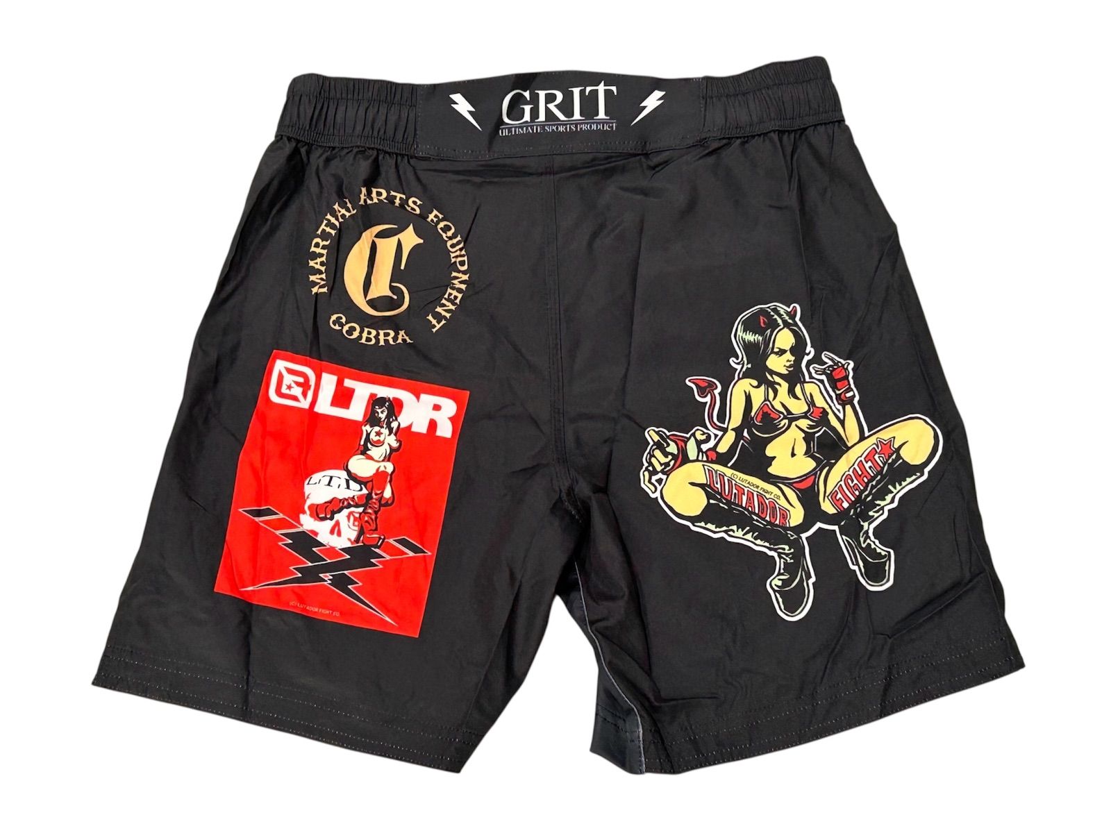 GRIT×LUTADOR LOGO HISTORY FIGHT SHORTS 【公式通販】