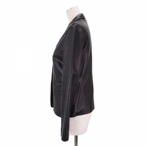 コムサデモード COMME CA DU MODE ラムレザー テーラード ジャケットM