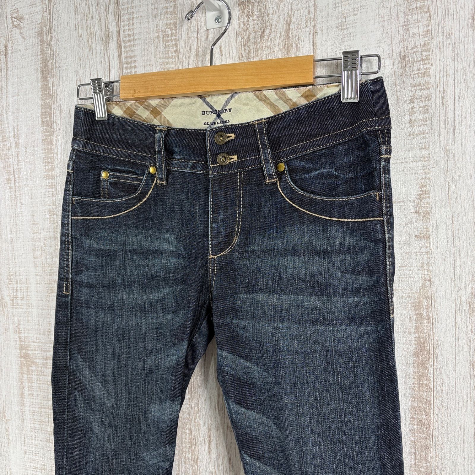 BURBERRY BLUE LABEL バーバリーブルーレーベル ホースロゴ刺繍 ノバ