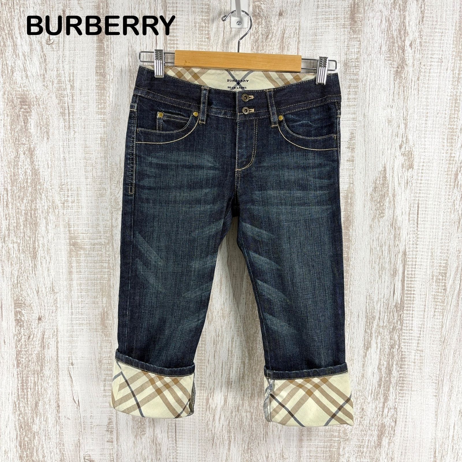 BURBERRY BLUE LABEL バーバリーブルーレーベル ホースロゴ刺繍 ノバ
