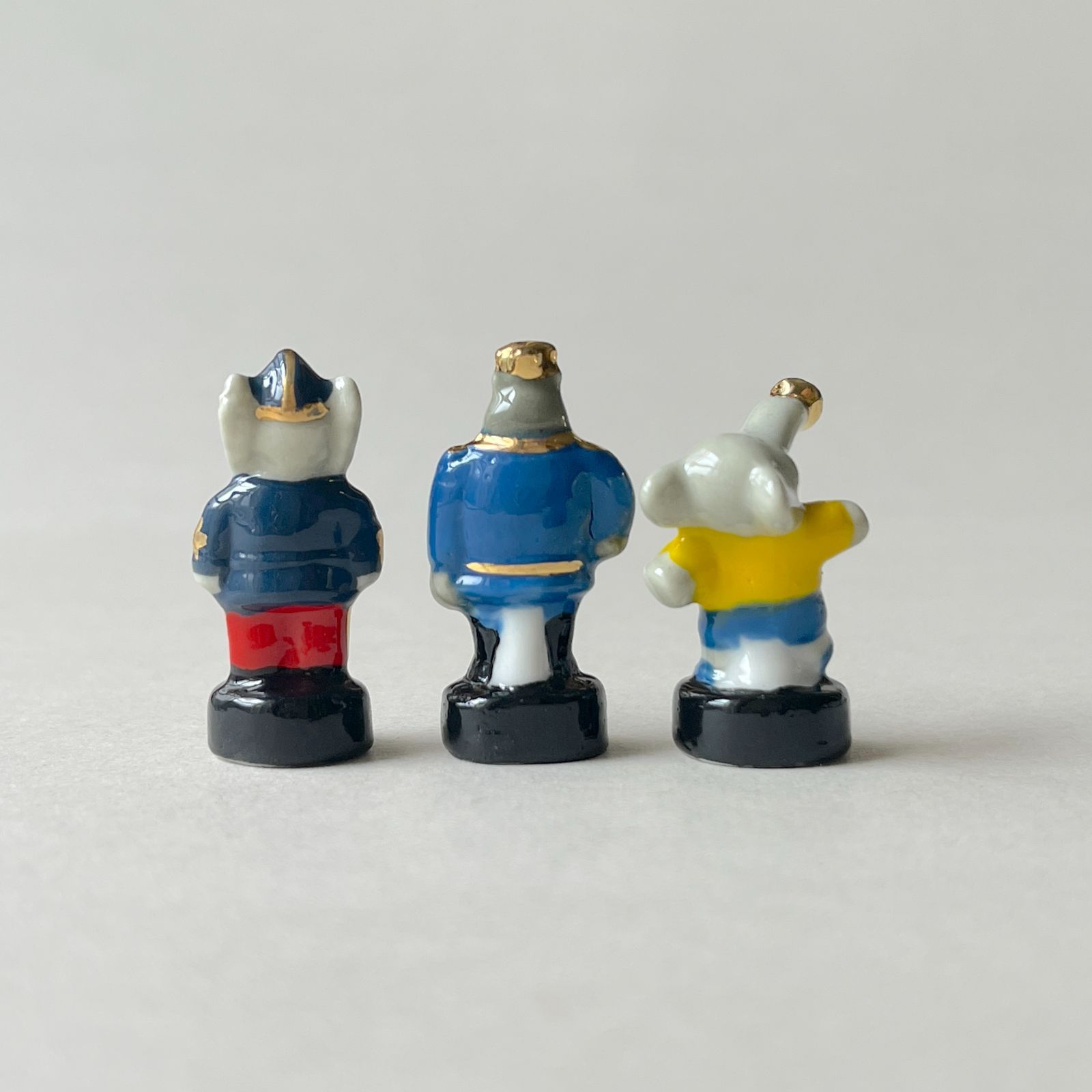 フェーヴ ぞうのババール 金彩 フランス フェーブ ミニチュア陶器 f