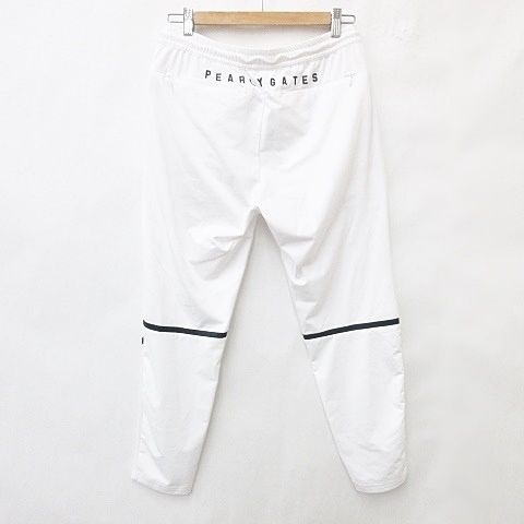 パーリーゲイツ　パンツ　ジョガーパンツ　白　ホワイト　4 春夏　M パーリーゲイツ パンツ ジョガーパンツ 4 M メッシュ 春夏 白 ホワイト
