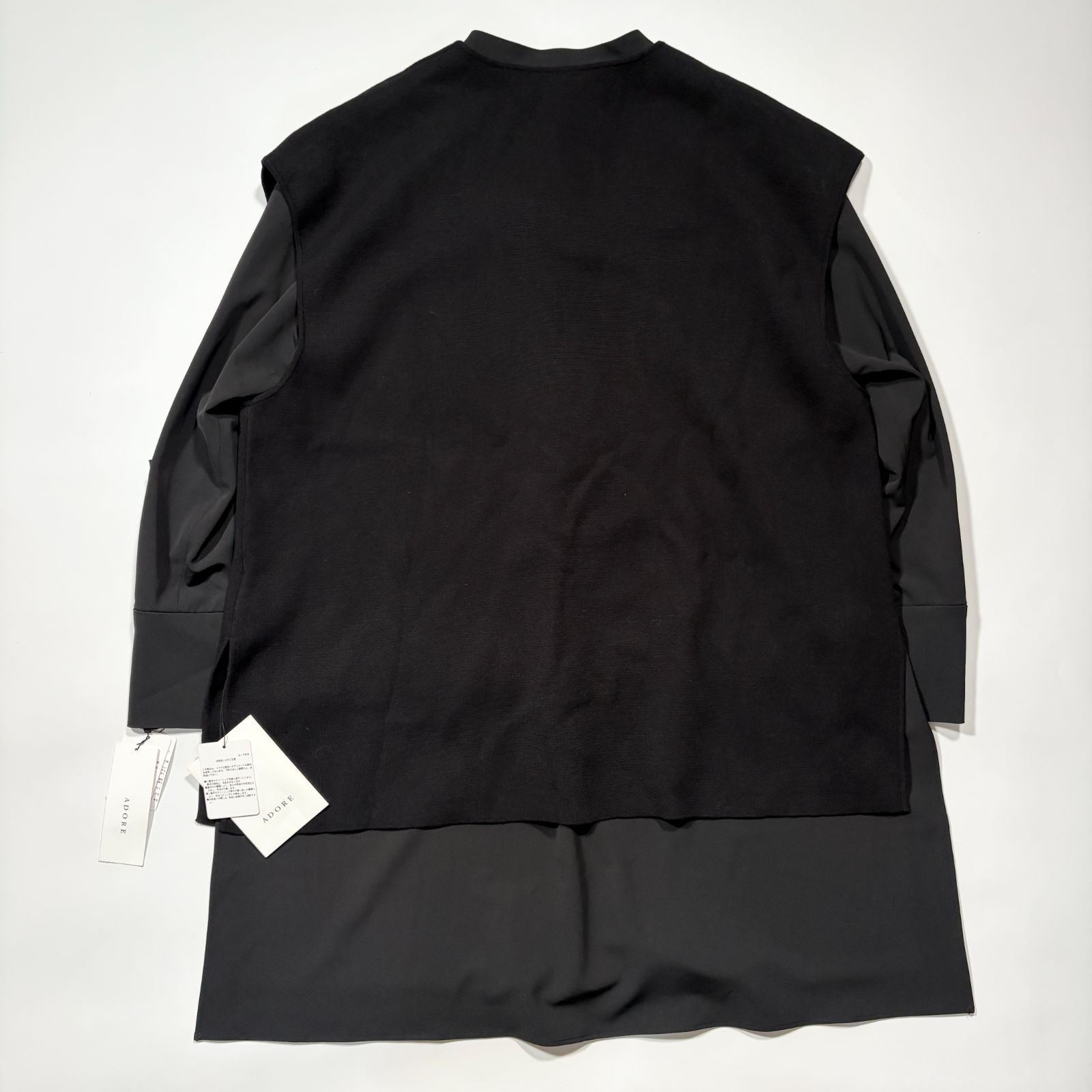 新品タグ付】ADORE アドーア クリアストレッチレイヤード ベスト