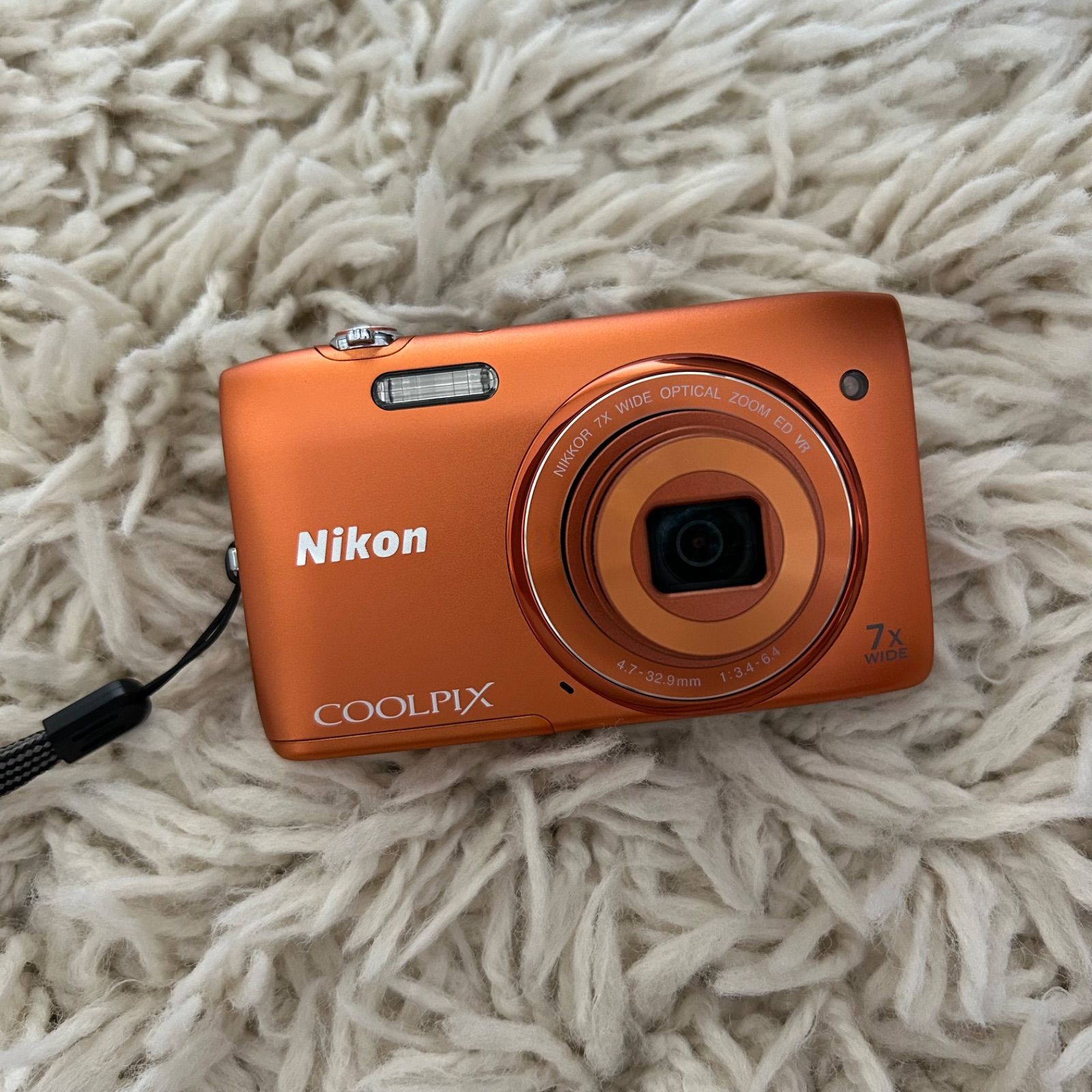 ✨極美品✨】Nikon COOLPIX S3500 コンデジ 平成レトロ オレンジ