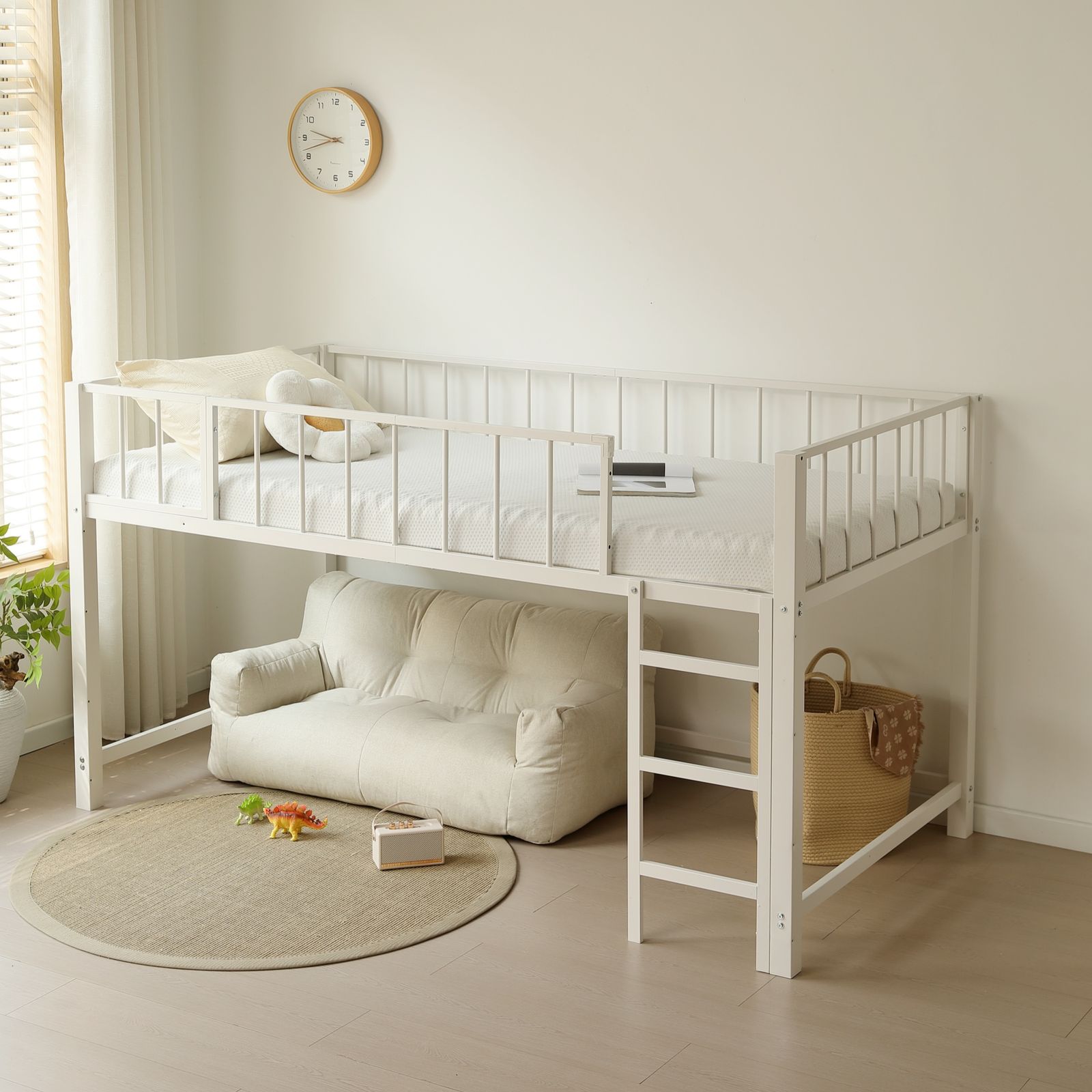 12/20再入荷予定」ロフトベッド ロフトベッド パイプベッド シングル