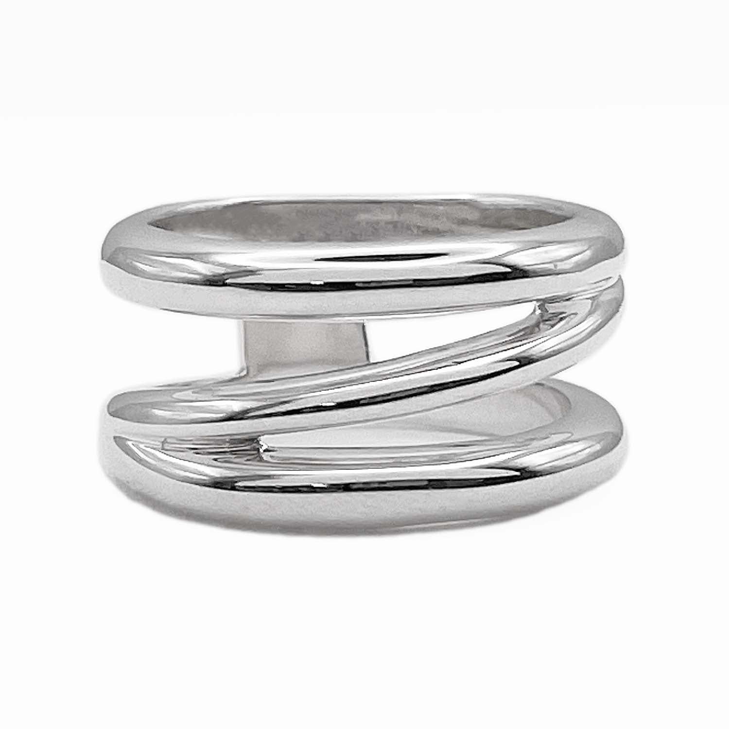 Tiffany&Co. ティファニー 14号 ダイアゴナル リング SV925 新品仕上済