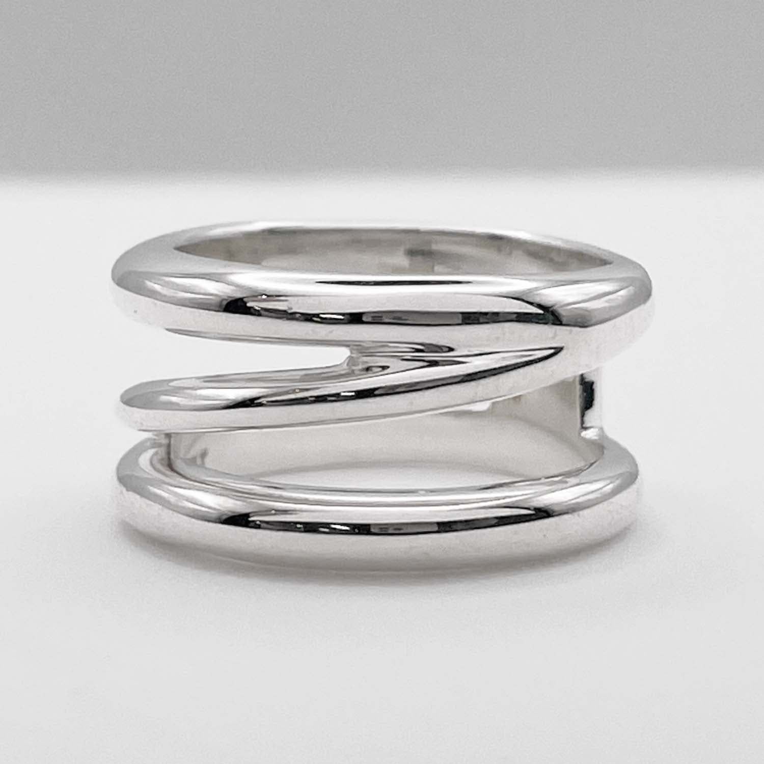 TIFFANY&Co. ティファニー ダイアゴナル リング シルバー 8号 9号