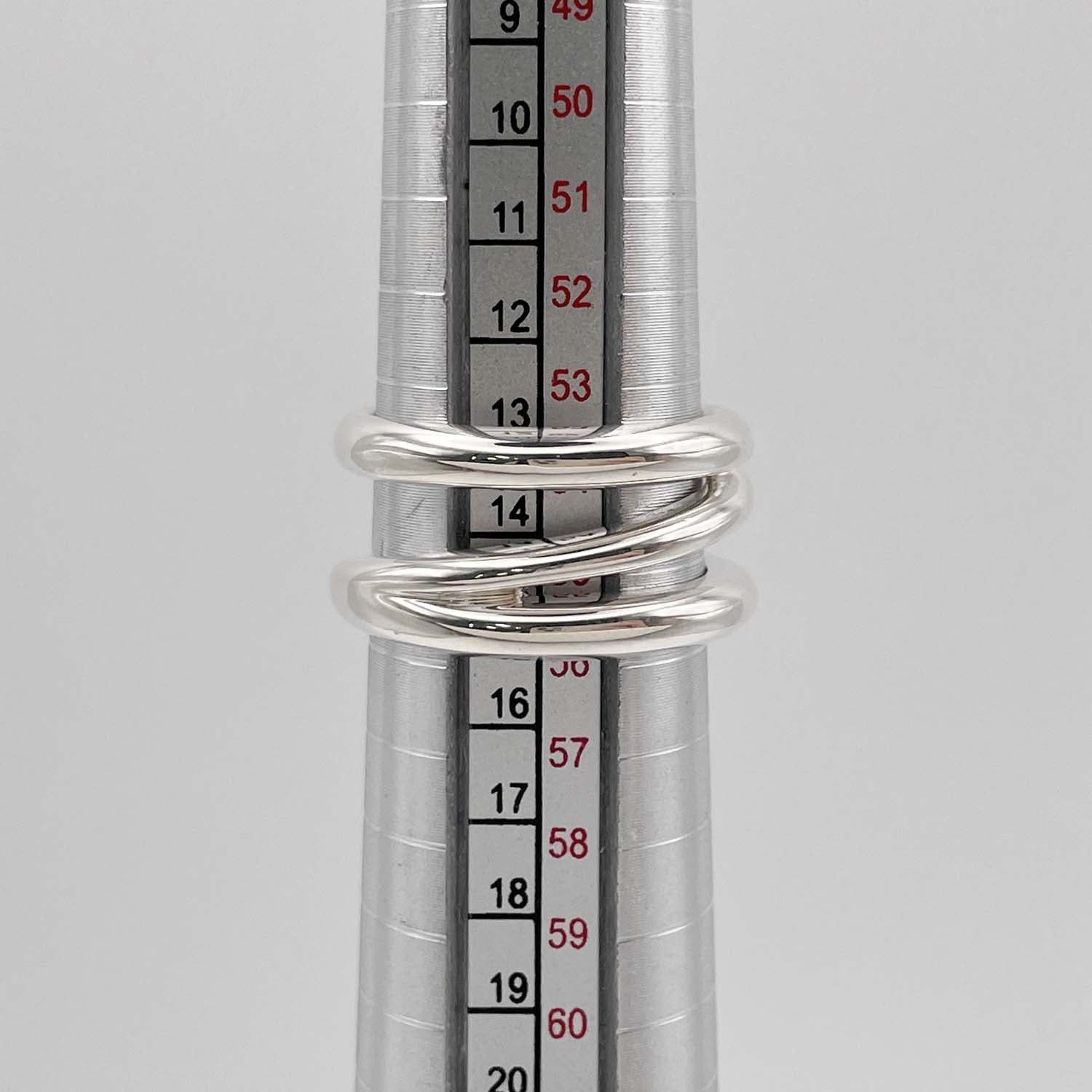 Tiffany&Co. ティファニー 14号 ダイアゴナル リング SV925 新品仕上済