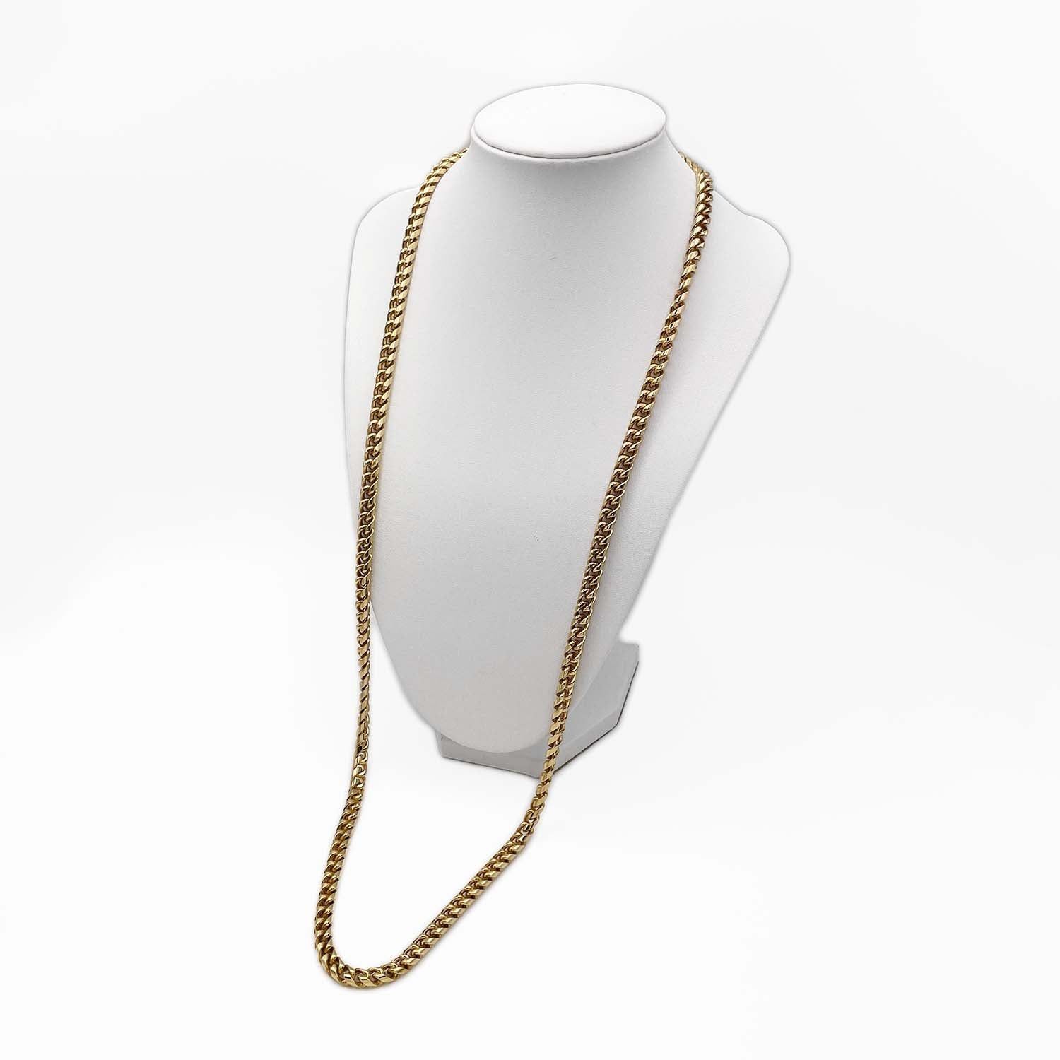 クリスチャン・ディオール 82cm ロングネックレス DIOR ディオール ネックレス 82cm 喜平 ロング チェーン 太め