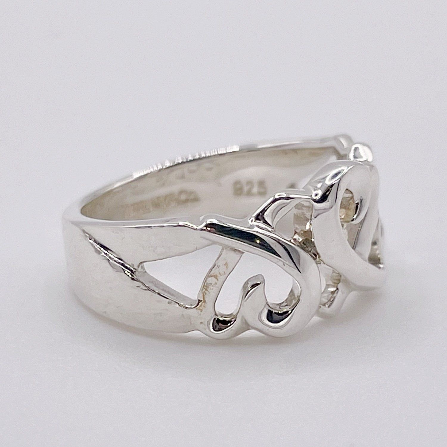 Tiffany&Co. ティファニー 10号 ラビングハート トリプル リング SV925