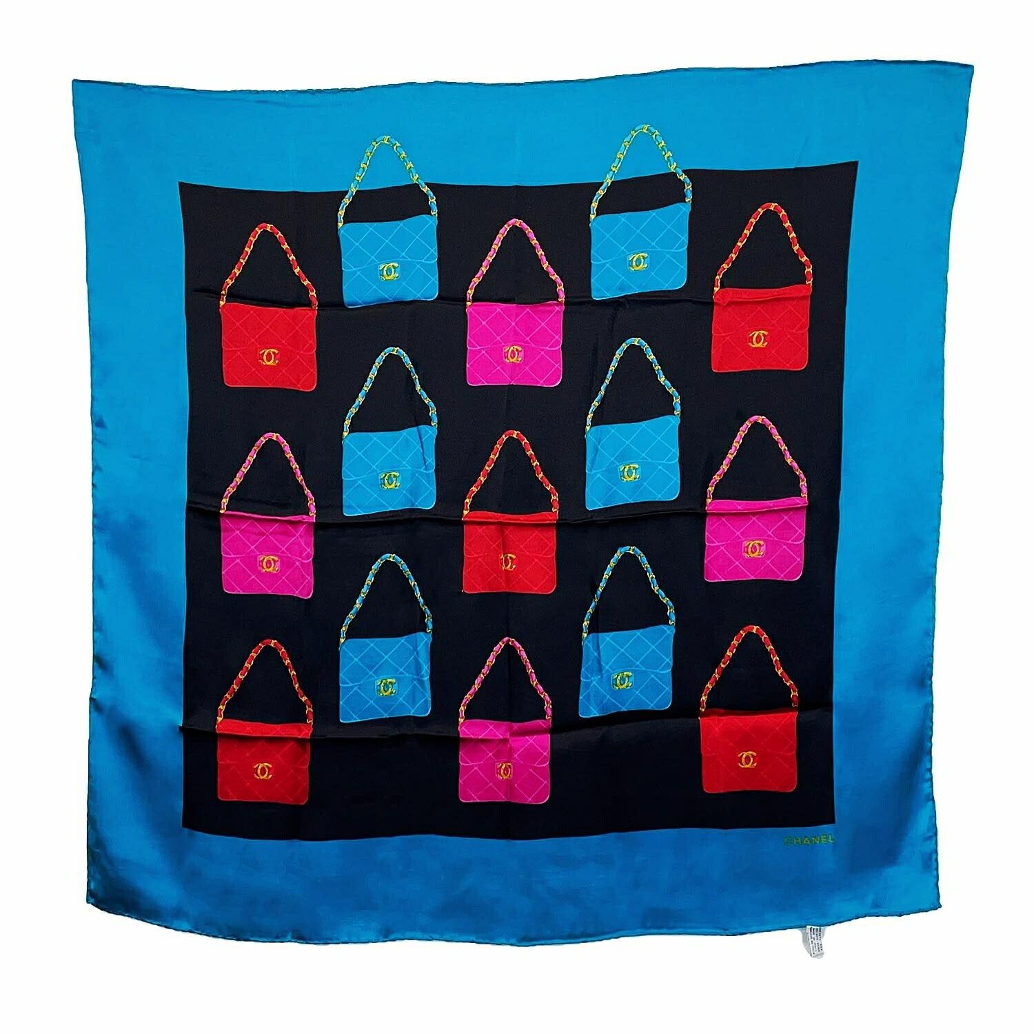 CHANEL シャネル スカーフ 92cm×86cm マトラッセ ココマーク - メルカリ