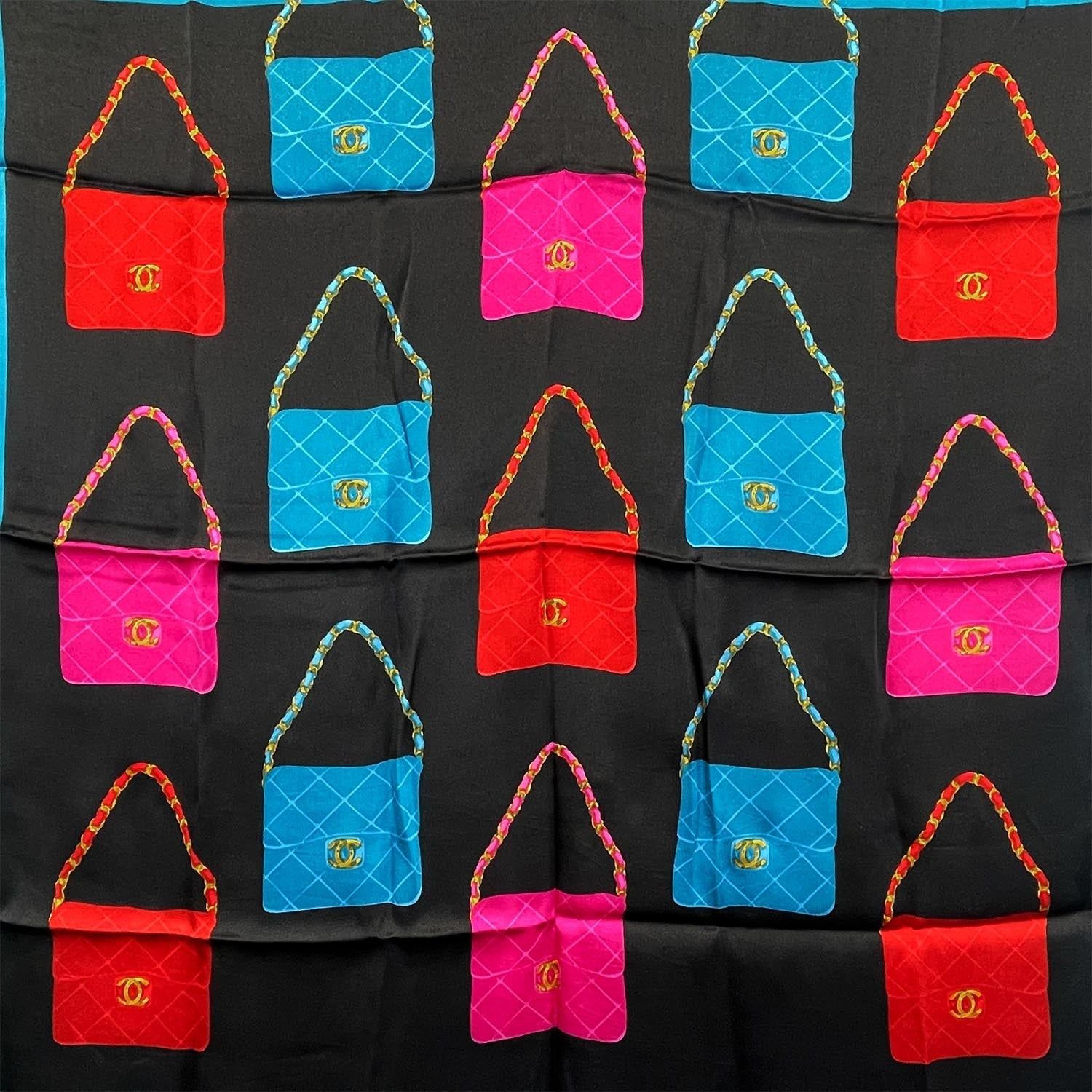 CHANEL シャネル スカーフ 92cm×86cm マトラッセ ココマーク - メルカリ