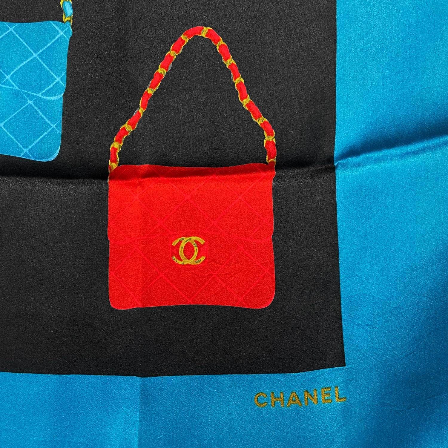 CHANEL シャネル スカーフ 92cm×86cm マトラッセ ココマーク - メルカリ