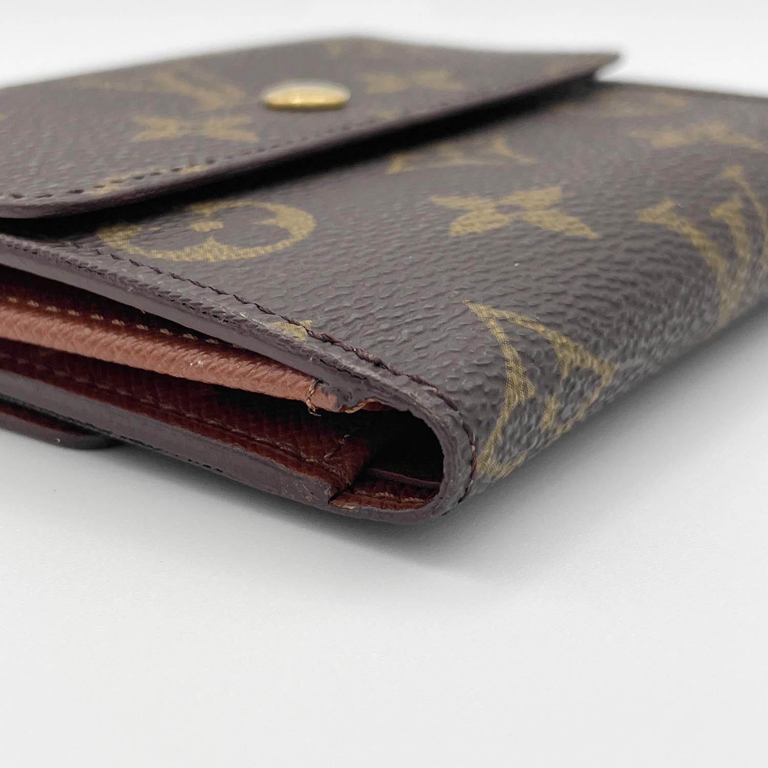 美品】LOUIS VUITTON モノグラム 三つ折りM61652 Wホック ルイ