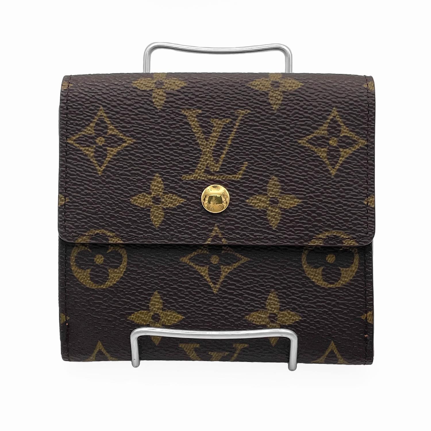 LOUIS VUITTON 二つ折り財布 Wホック ルイヴィトン モノグラム Wホック