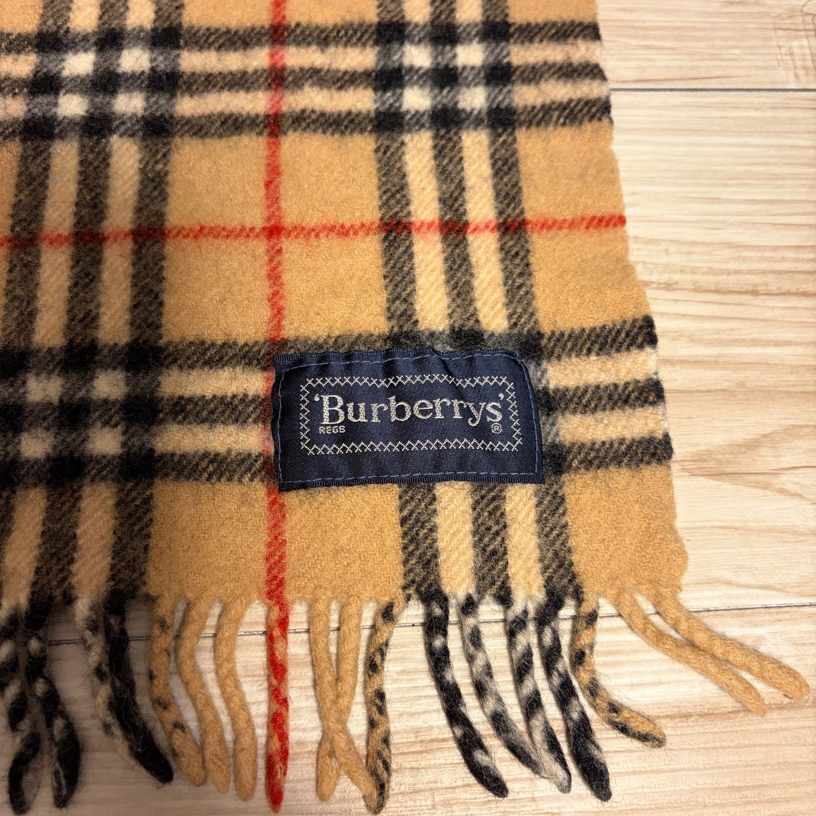 ✨Burberry バーバリー ひざ掛け マフラー ストール ウール100％ ノバ