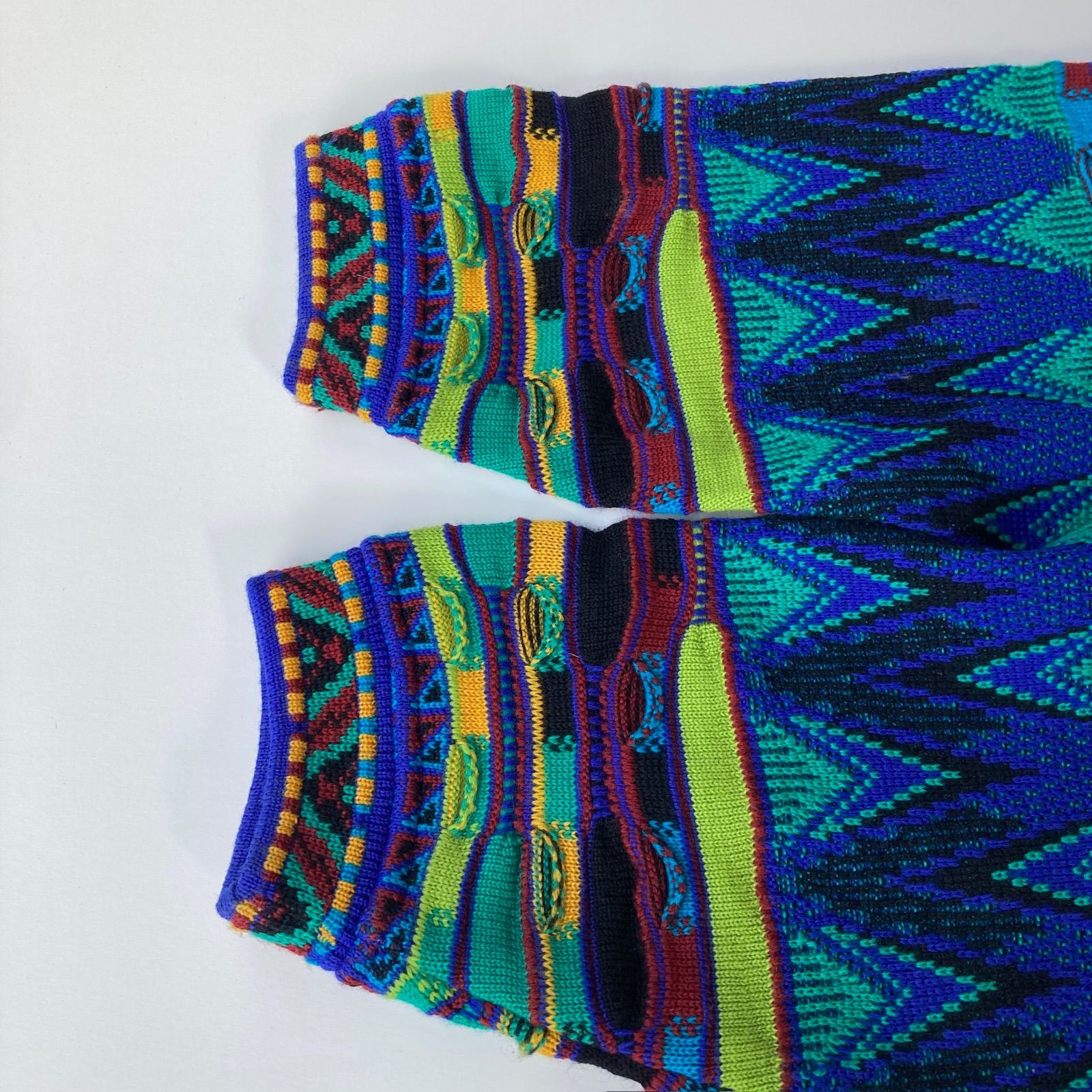 クレイジーパターン3Dニット MADE IN USA ゆるだぼ クレイジーパターン