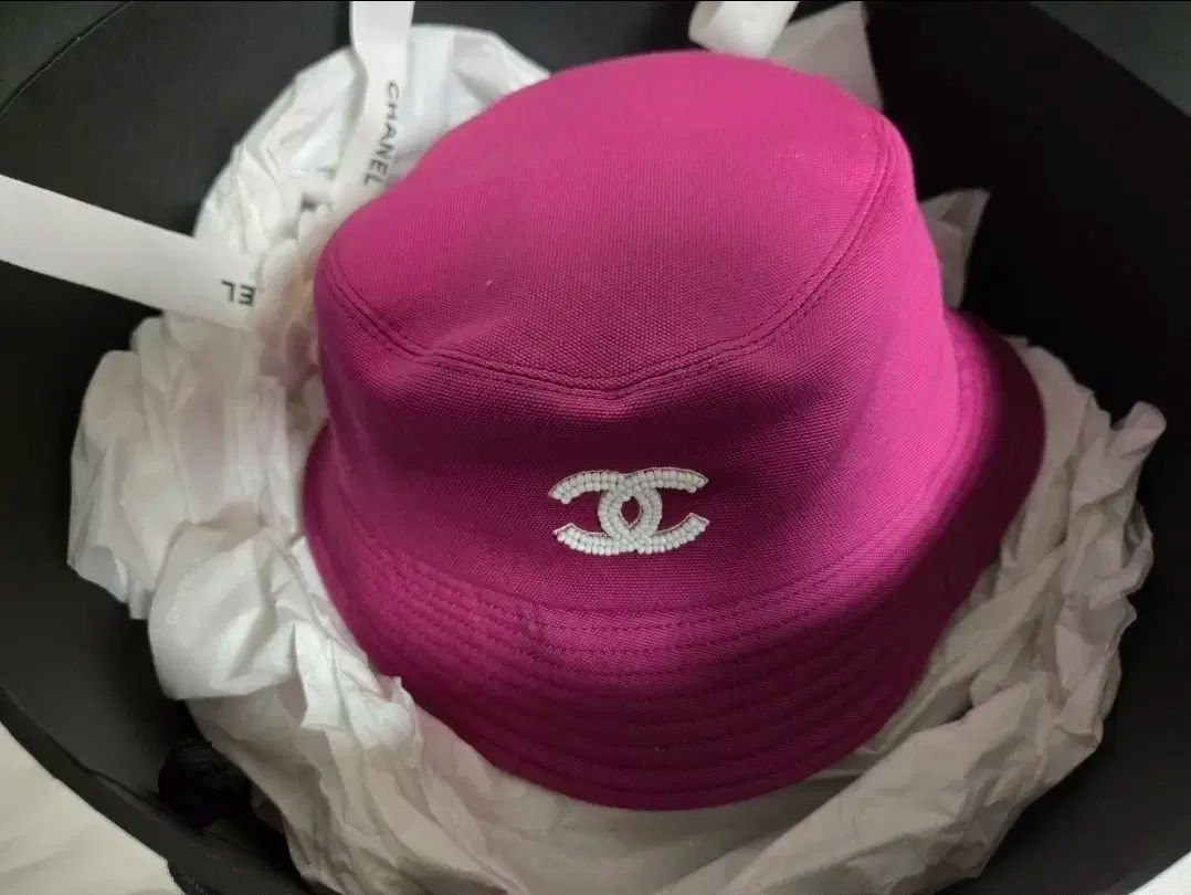 シャネル バケットハット フューシャピンク m - メルカリ