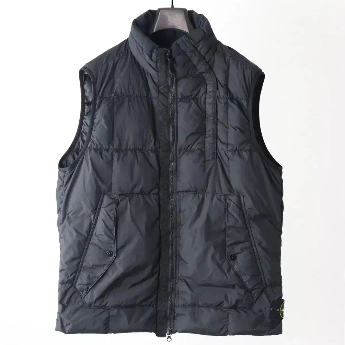ストーンアイランド クリンクルレップス ダウンベスト ブラック XL