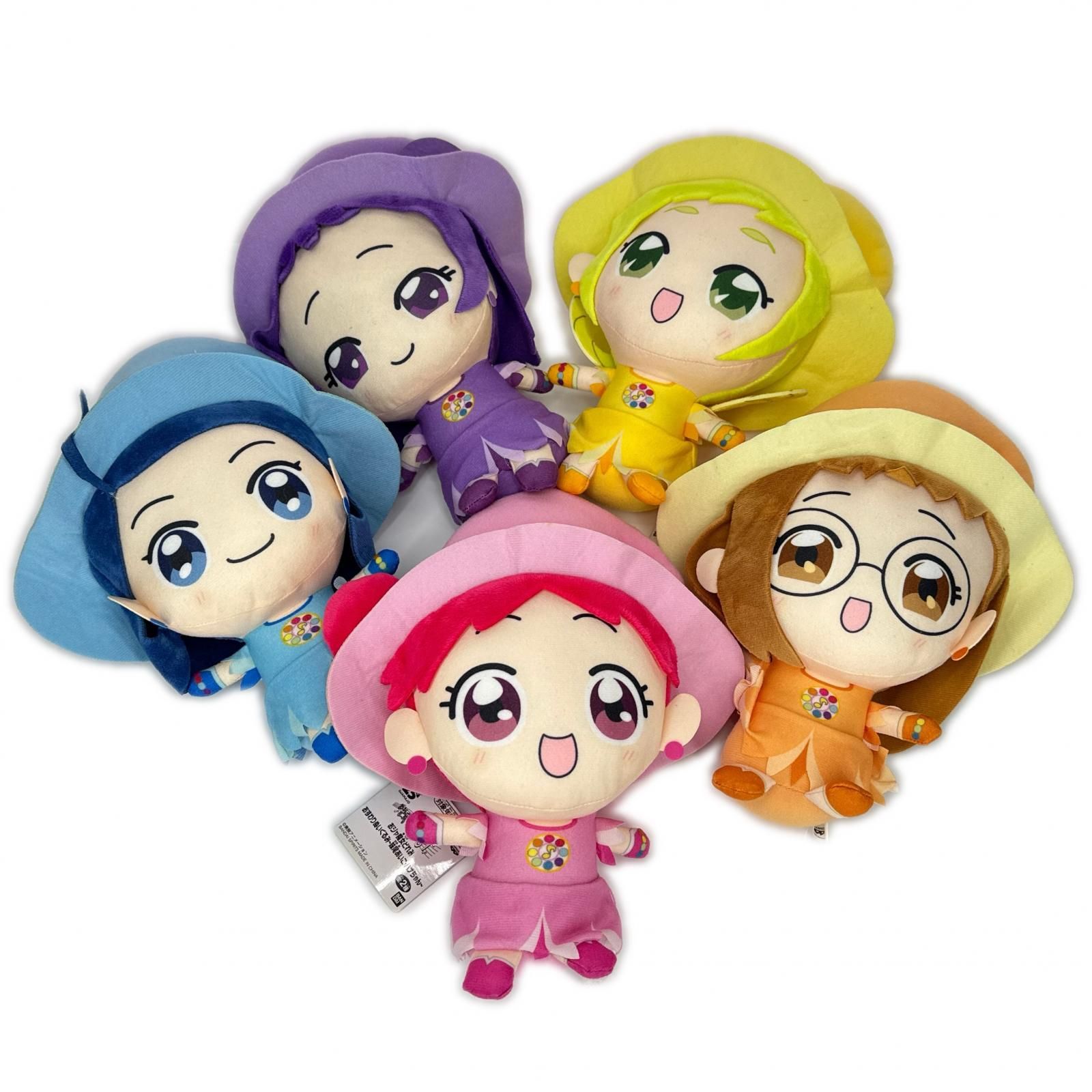 BANDAI 5点 まとめ売り おジャ魔女どれみ おすわりぬいぐるみ