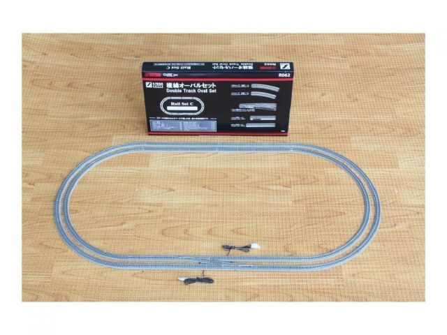【送料無料】ロクハン Zゲージ R062 レールセットC 複線オーバルセット R062 レールセットC Zゲージ 未開封 トイテック 非常に良いロクハン