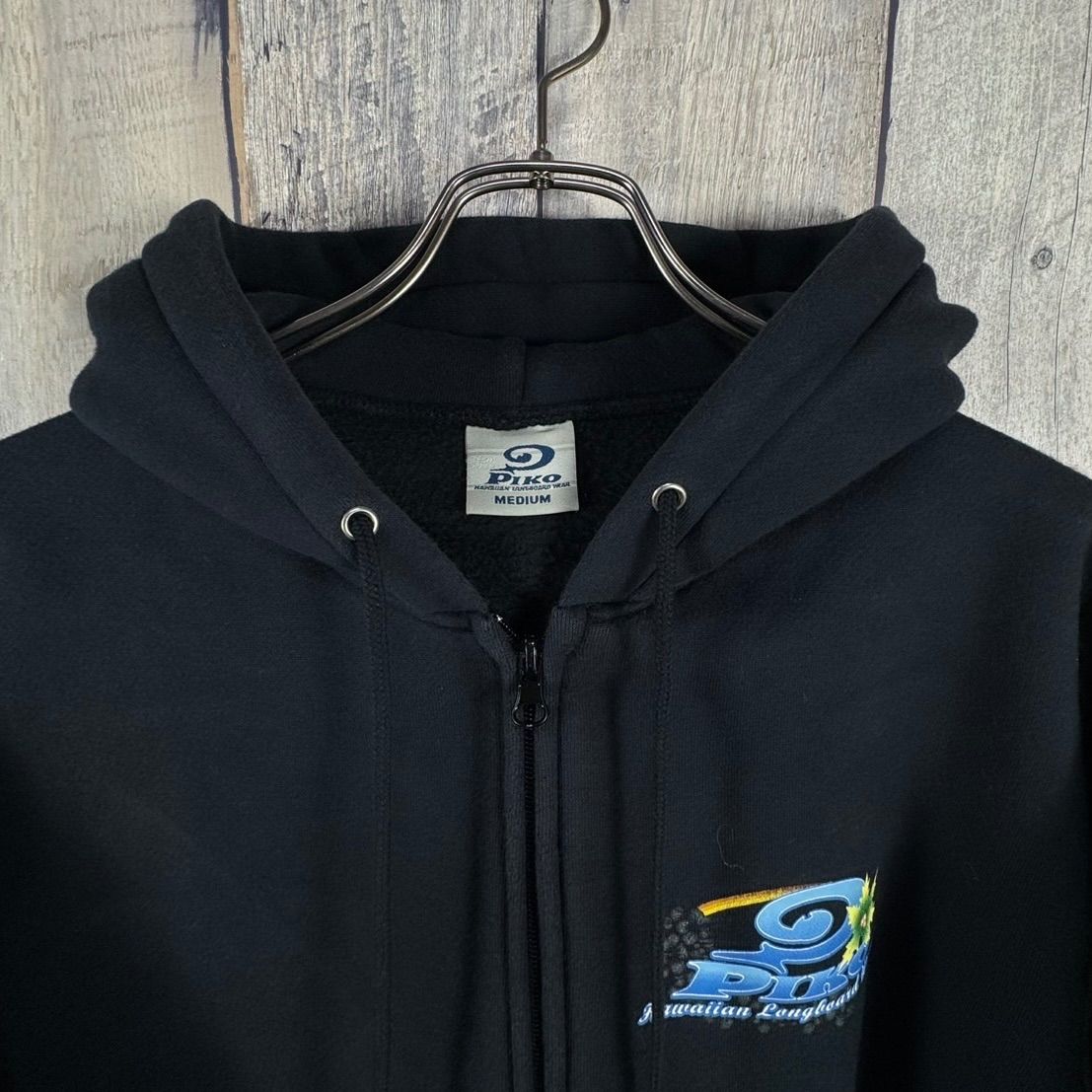 OLD PIKO 90s ピコ 両面プリント 裏起毛 スウェット スエット ジップ