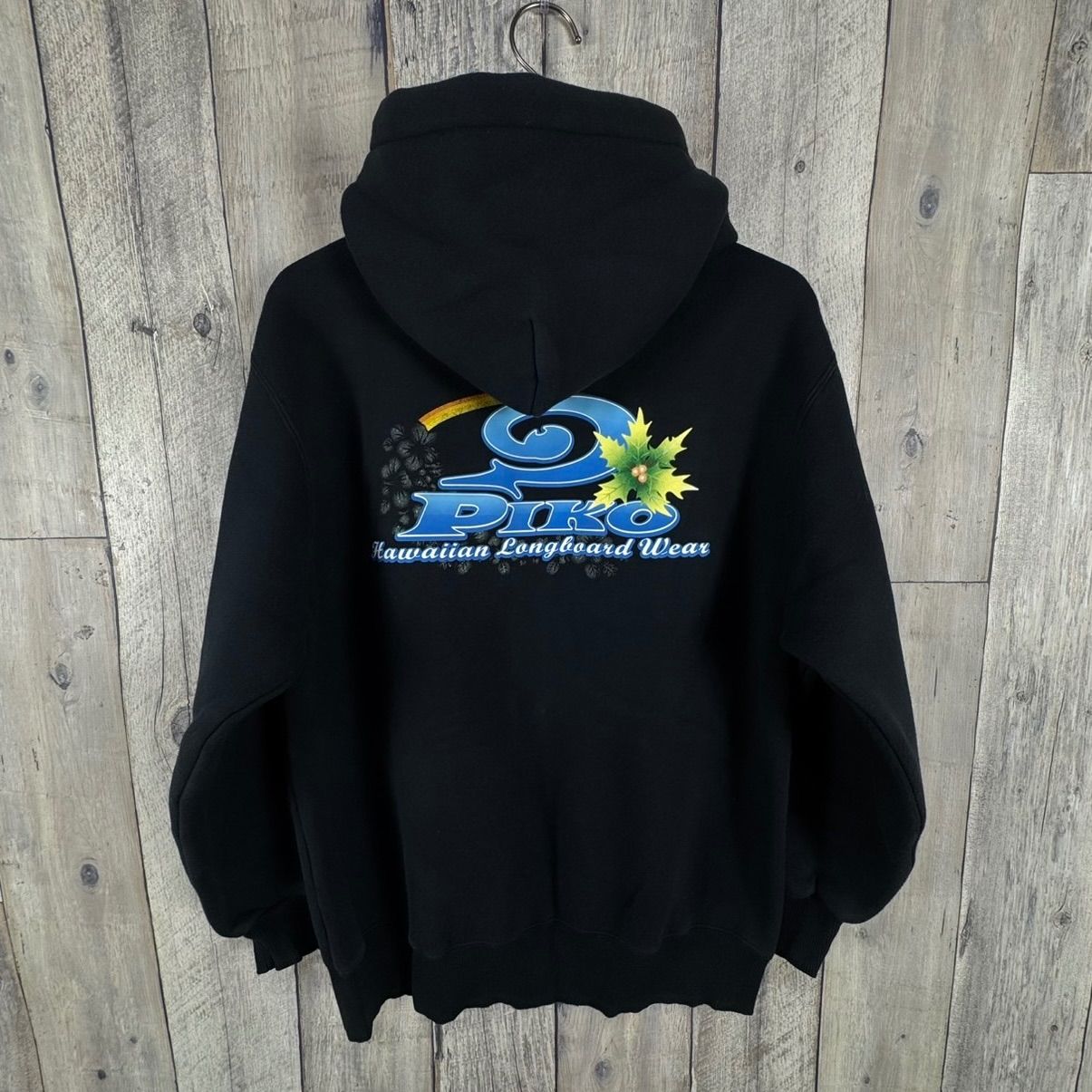 OLD PIKO 90s ピコ 両面プリント 裏起毛 スウェット スエット ジップ