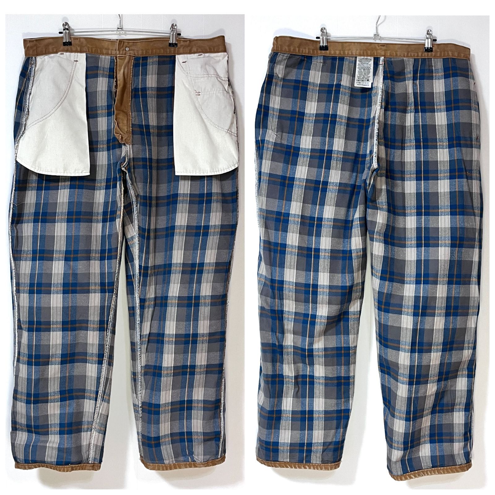 Carhartt カーハート W40L30 ヘビーダック地 チェックネルライナー