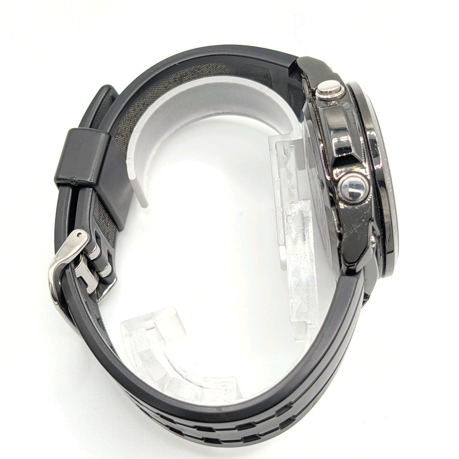 CASIO EDIFICE ECW-M300 Watch Solar Men's Round Date Black Dial