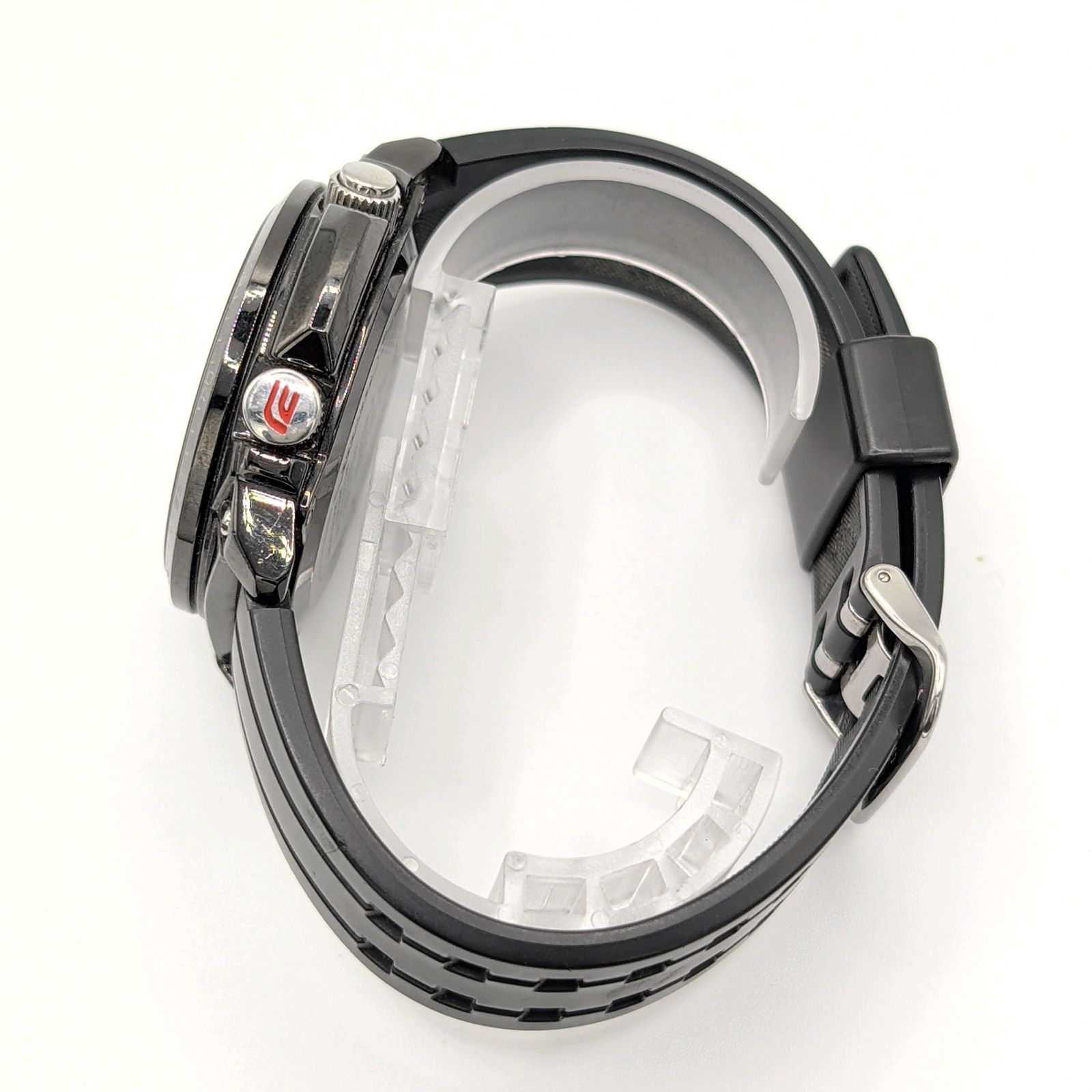 CASIO EDIFICE ECW-M300 Watch Solar Men's Round Date Black Dial