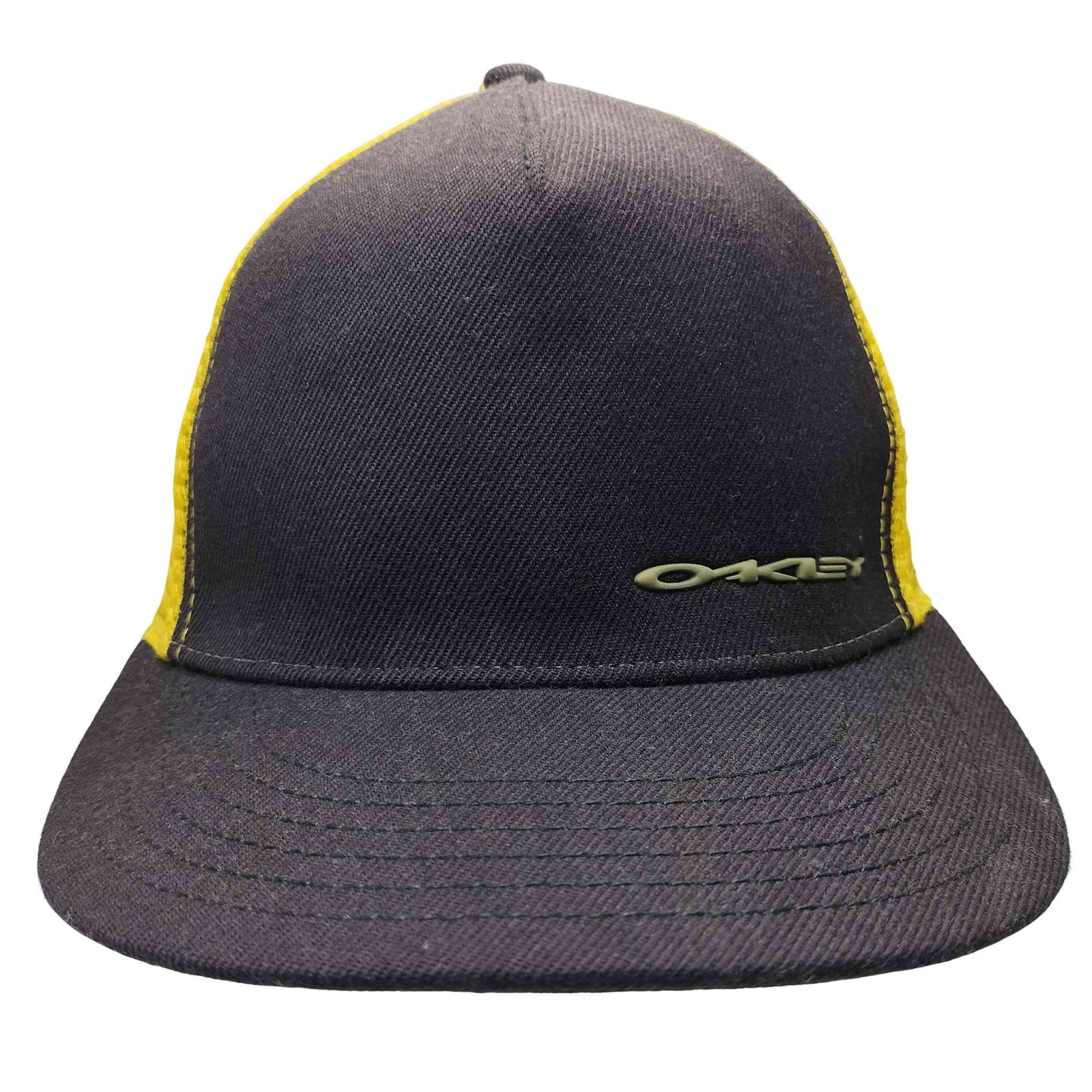 90s 00s oakley 赤タグ メッシュ ロゴT L オークリー OAKLEY 90-00S 赤タグ ロゴ メッシュ キャップ バイカラー