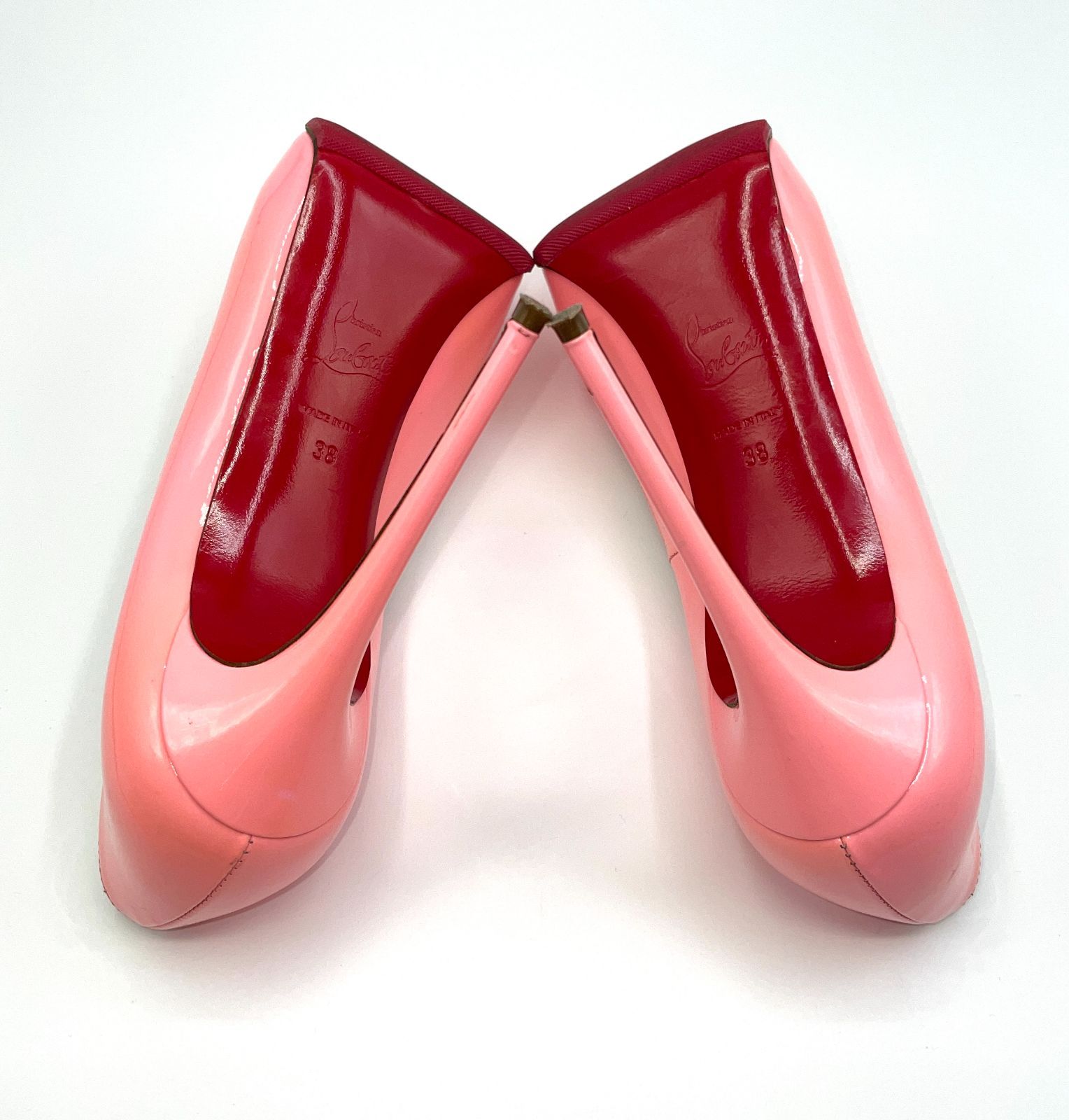 再お値下げっ！！新品未使用　ルブタン　New Very Prive New Very Prive - 120 mm パンプス - パテントレザー - ピンク