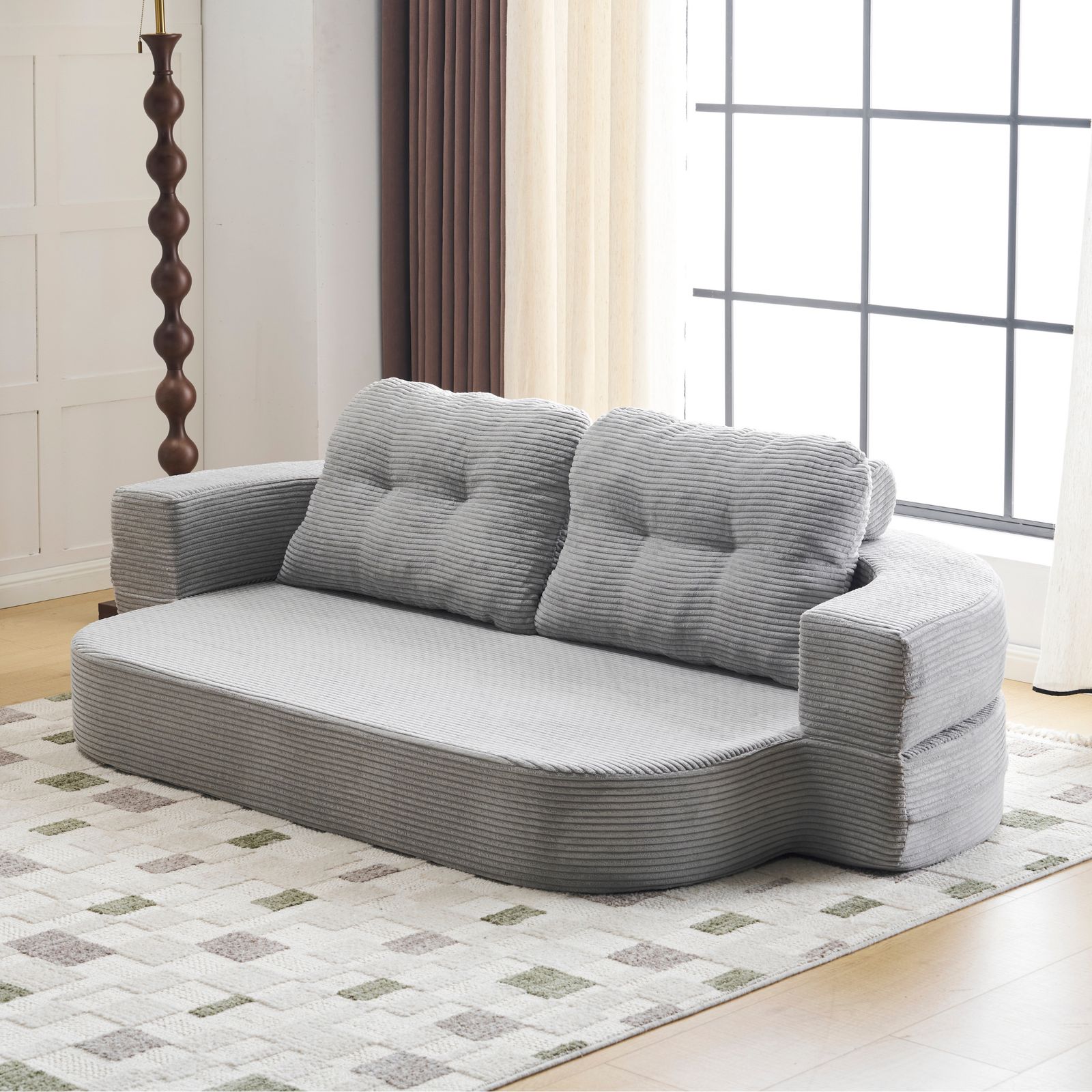 数量限定セール」 ソファベッド 組立て不要 二人掛け 1人掛け フロア