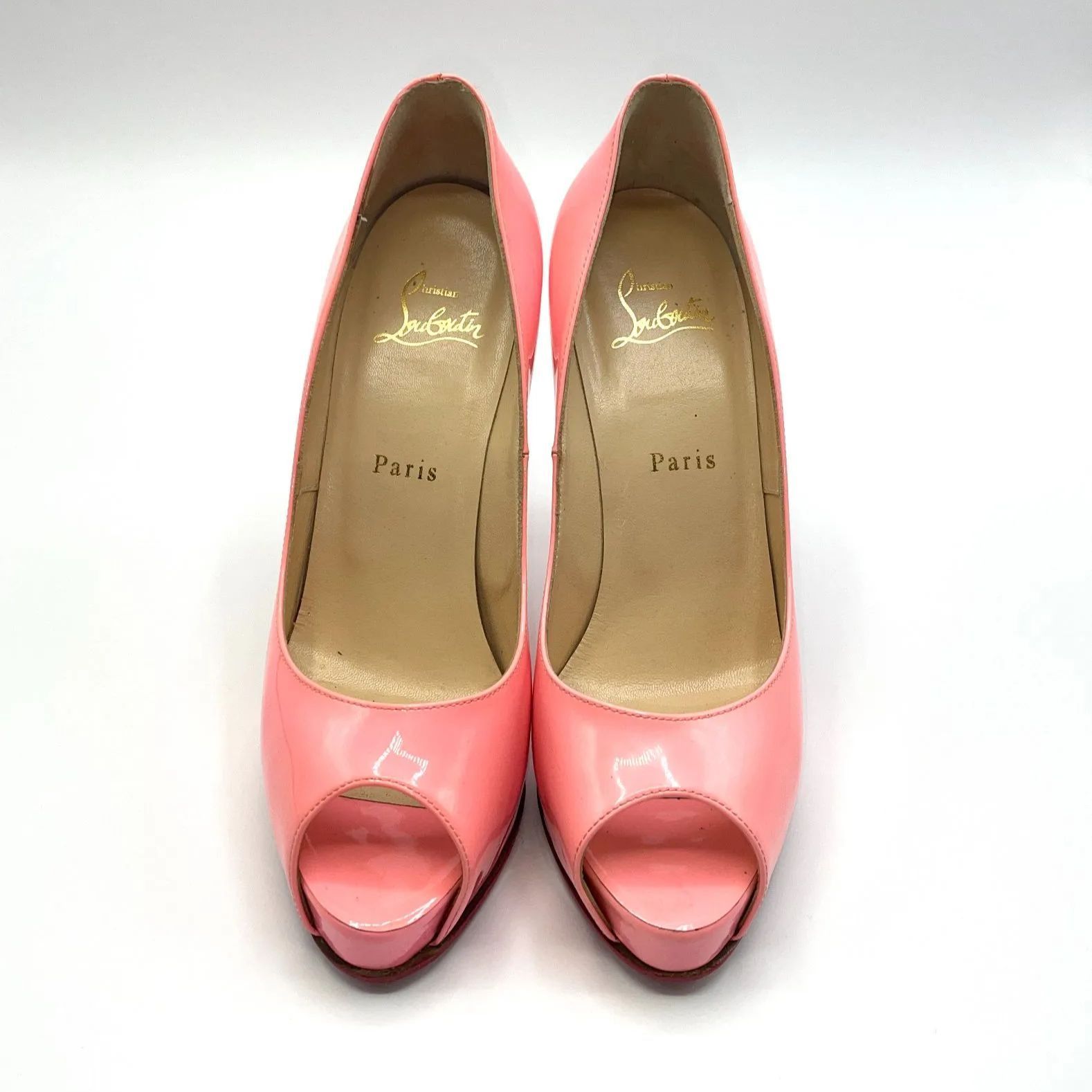 NEW VERY PRIVE 120 PATENT クリスチャンルブタン New Very Prive - 120 mm Platform pumps - Patent calf leather