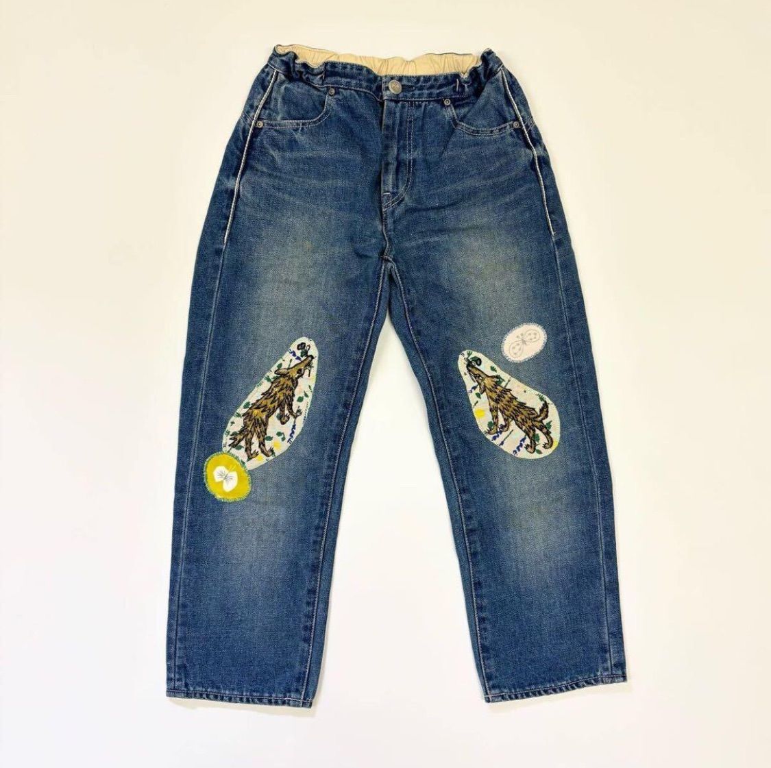 minaperhonen wolf & flower ネイビー （36サイズ） minaperhonen wolf & flower ネイビー （36サイズ） minaperhonen wolf