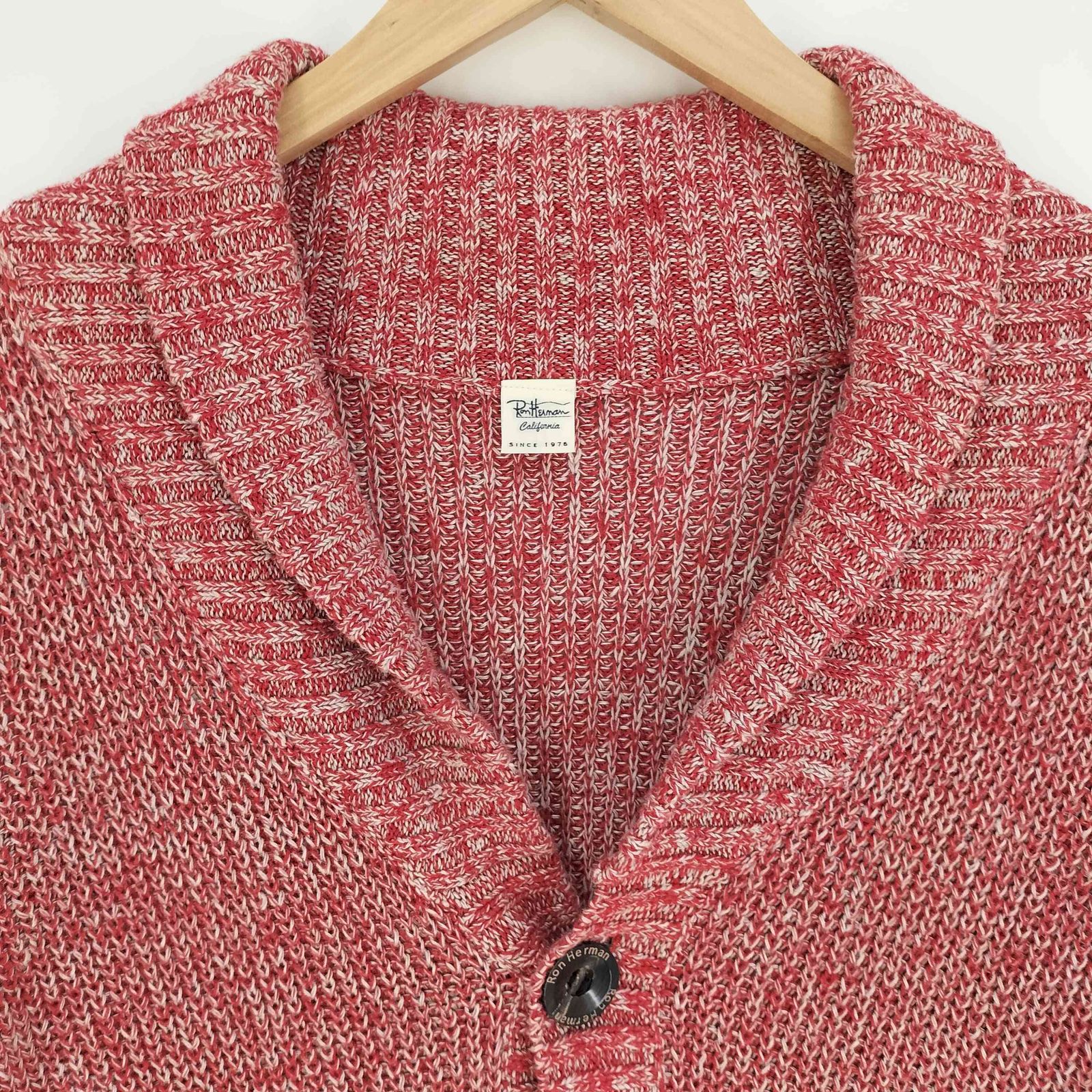 ロンハーマン Ron Herman ショールカラー ニット カーディガン リネン