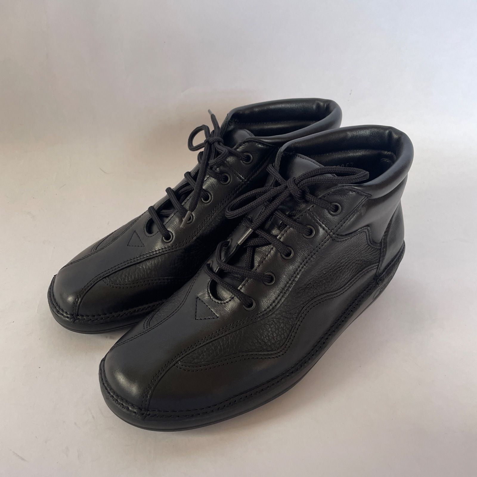 美品】Strober ストロバー レザー コンフォートショートブーツ 4 1/2