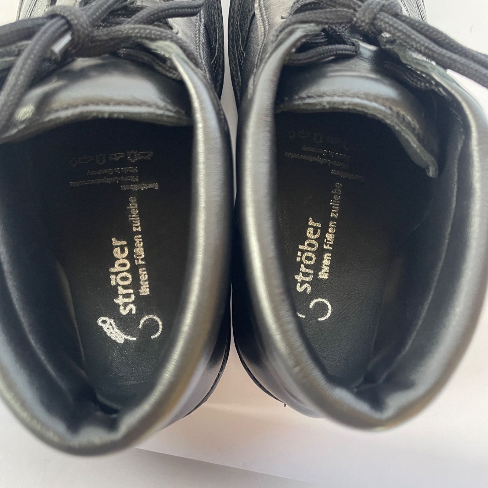 美品】Strober ストロバー レザー コンフォートショートブーツ 4 1/2