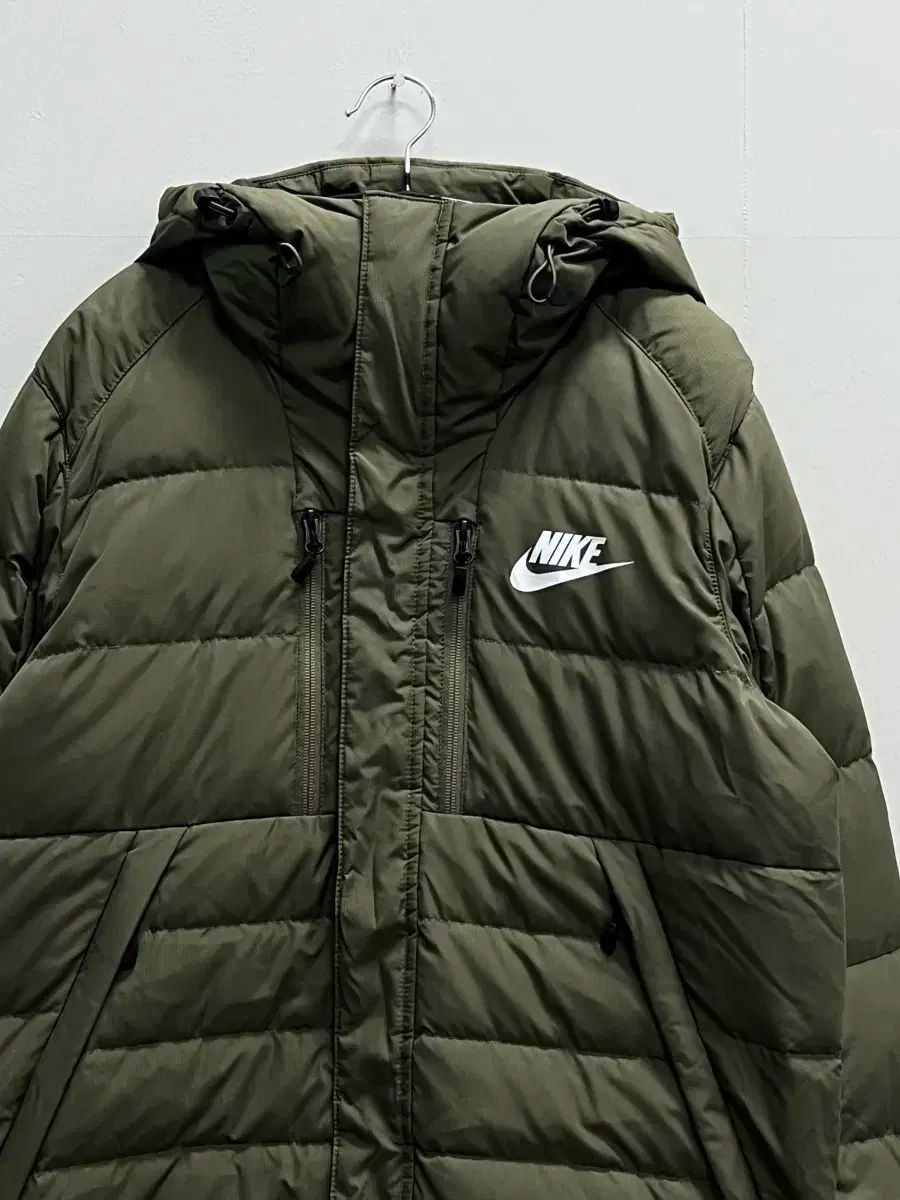 ナイキ フューチュラ ダックダウン ロング ダウン ジャケット カーキ